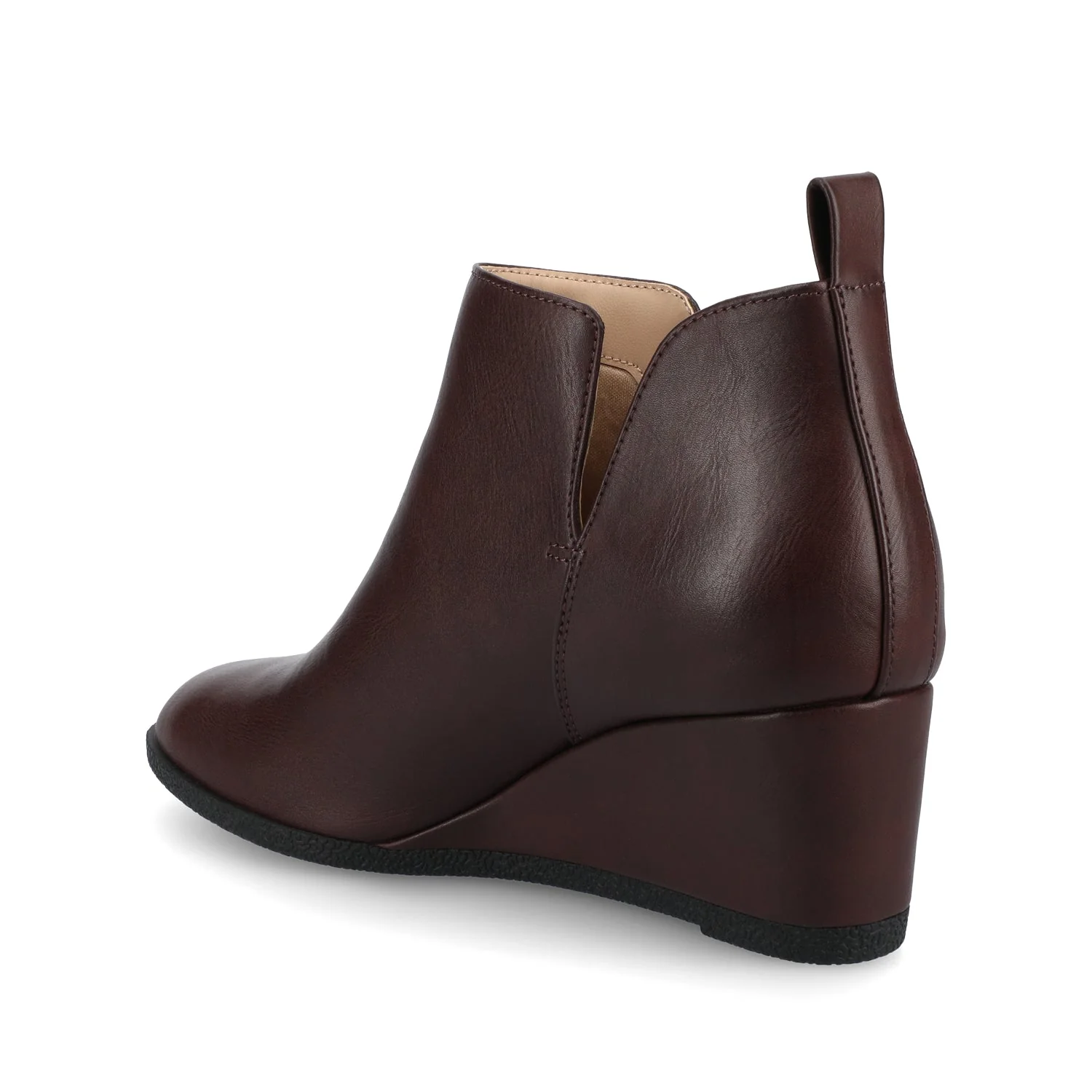 MYLEE WEDGE HEELED BOOTIES IN WIDE - Oxblood - Image 3