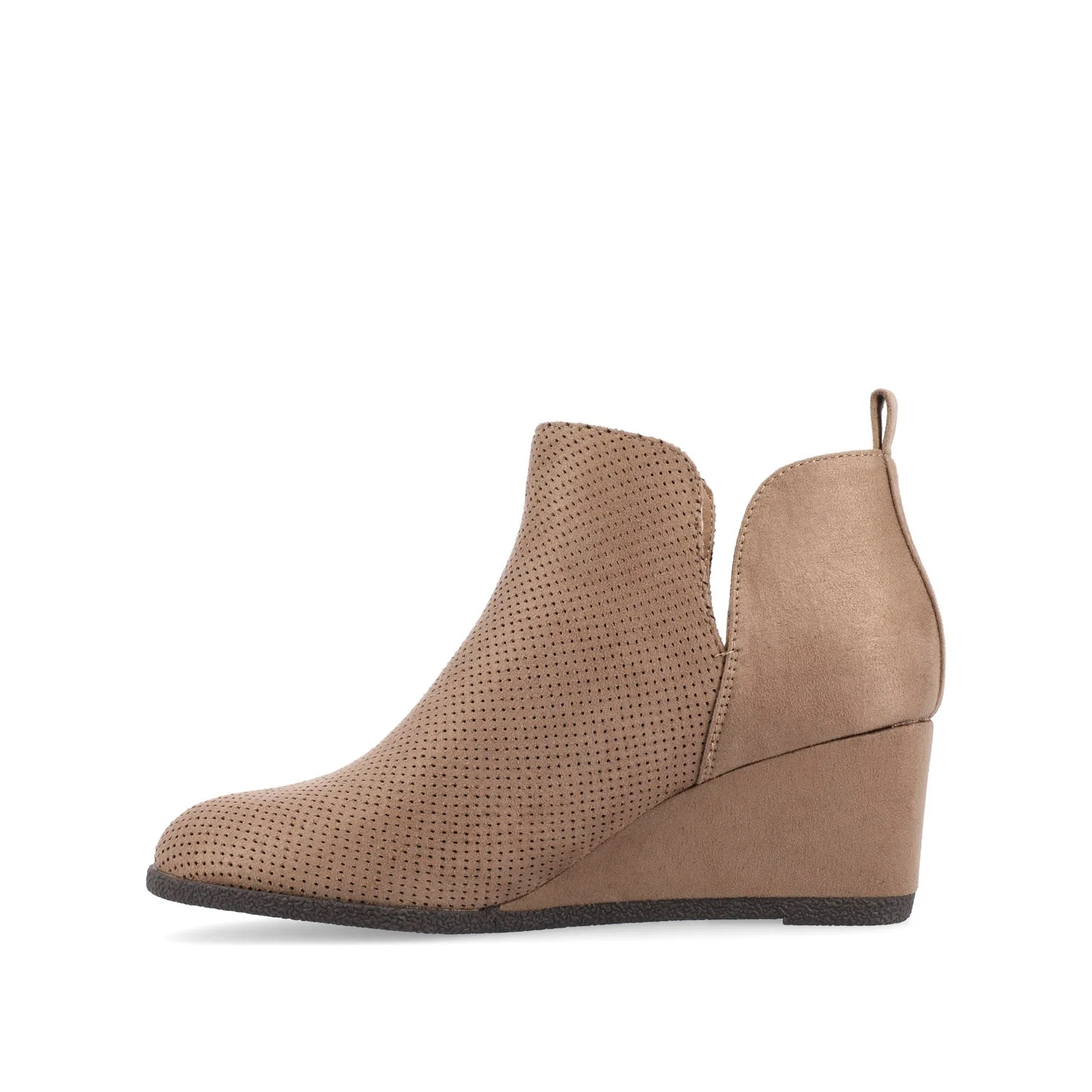 MYLEE WEDGE HEELED BOOTIES IN WIDE - Taupe - Image 3