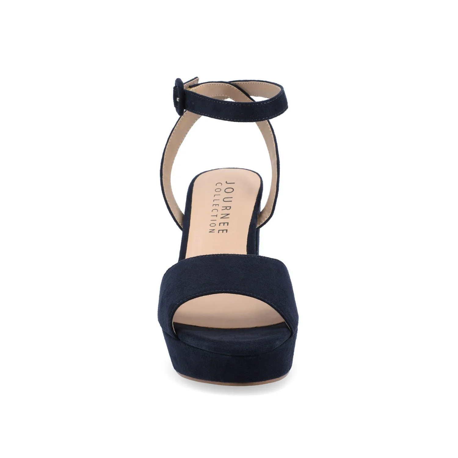 NAIRRI STRAPPY HEELS IN FAUX SUEDE - Blue - Image 5