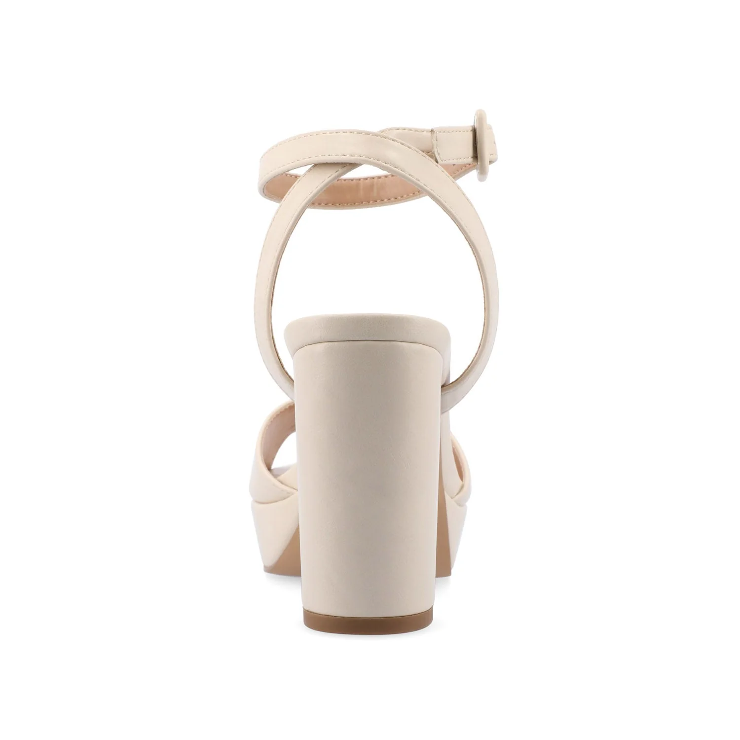 NAIRRI STRAPPY HEELS IN FAUX SUEDE - Bone - Image 7