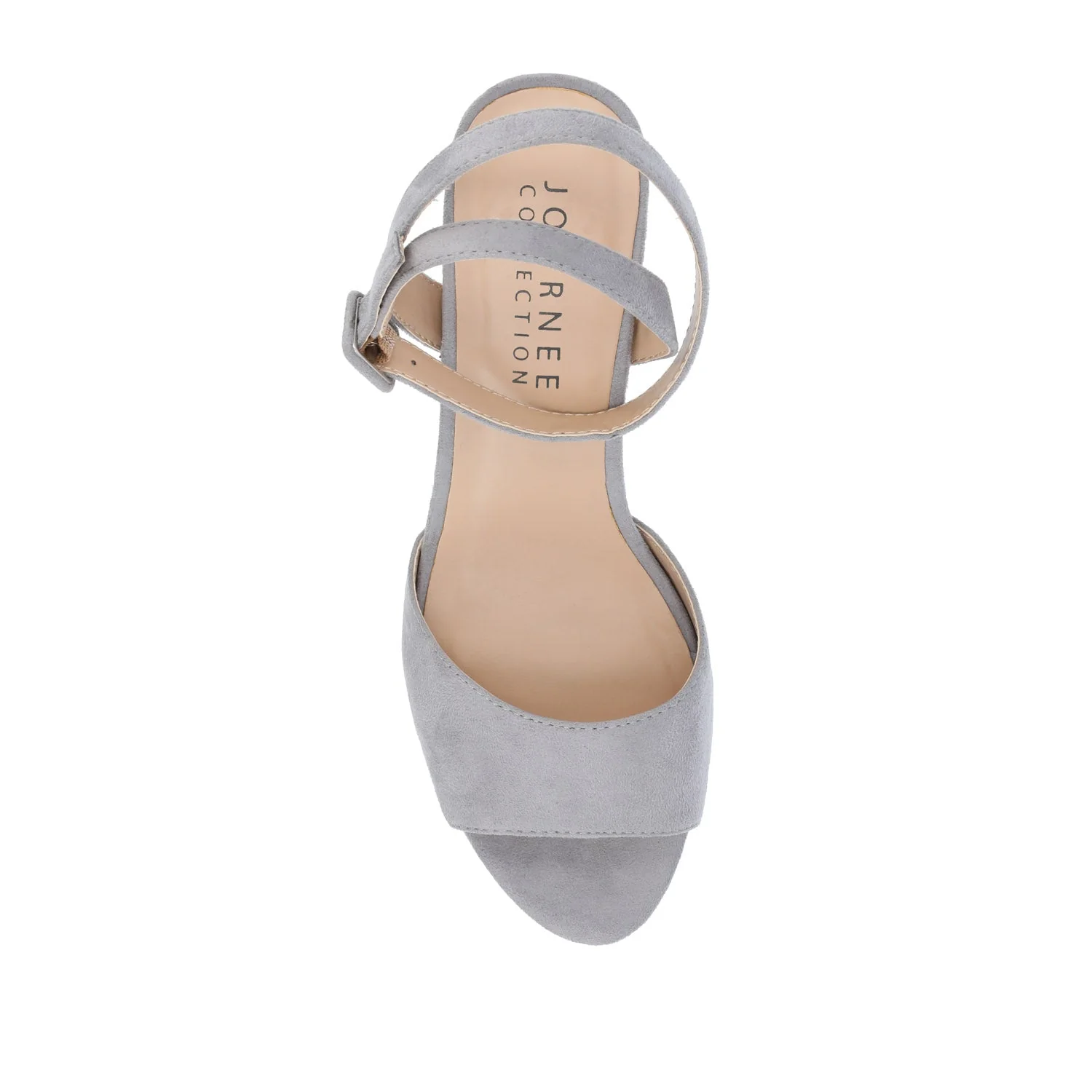 NAIRRI STRAPPY HEELS IN FAUX SUEDE - Grey - Image 6