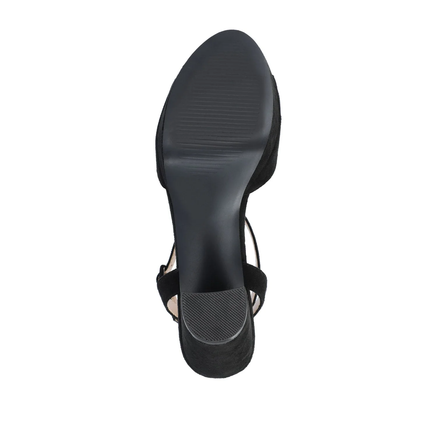 NAIRRI FAUX SUEDE STRAPPY HEELS IN WIDE - Black PU - Image 8