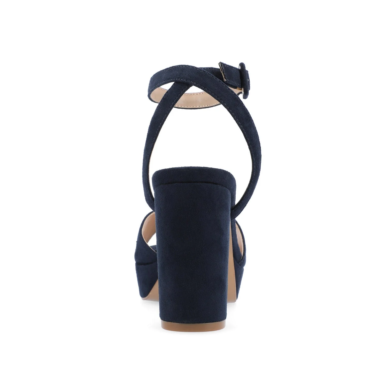NAIRRI FAUX SUEDE STRAPPY HEELS IN WIDE - Blue - Image 6