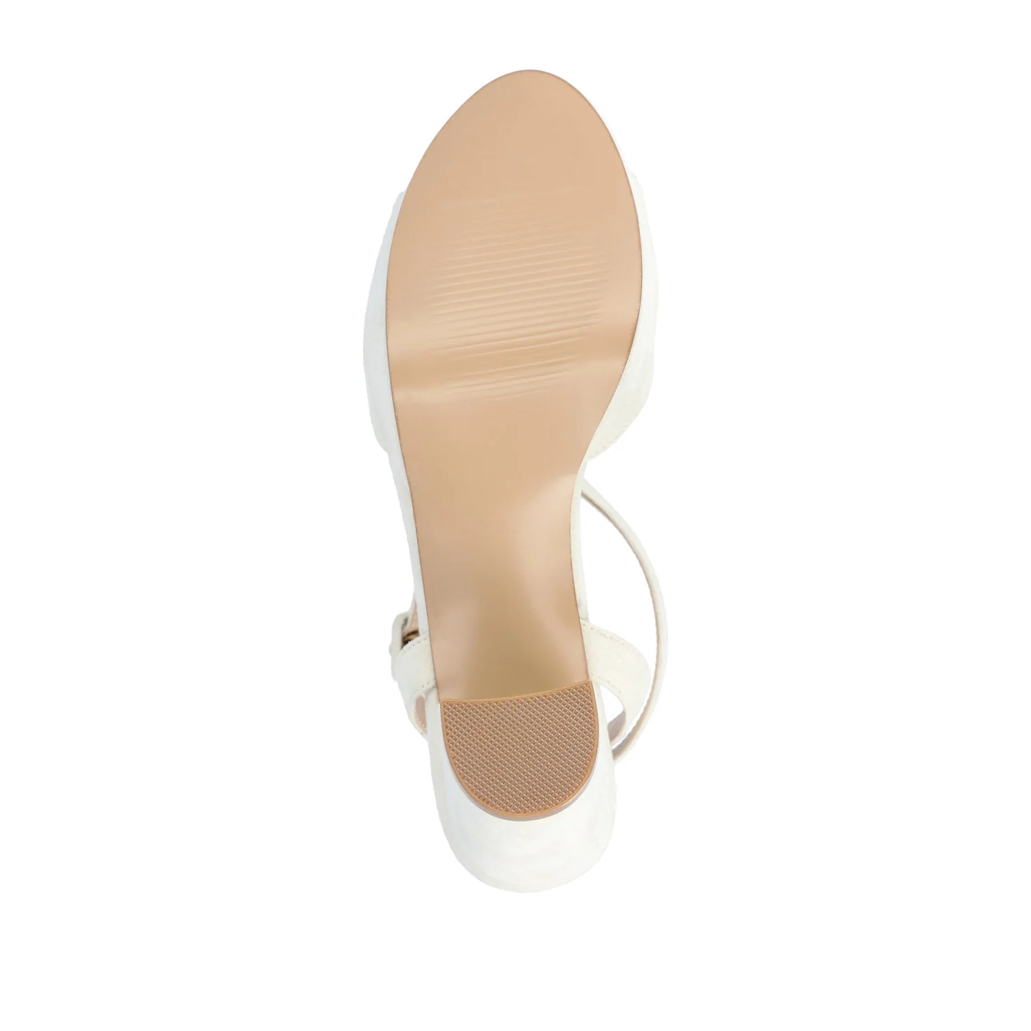 NAIRRI STRAPPY HEELS IN VEGAN LEATHER - Nude - Image 8