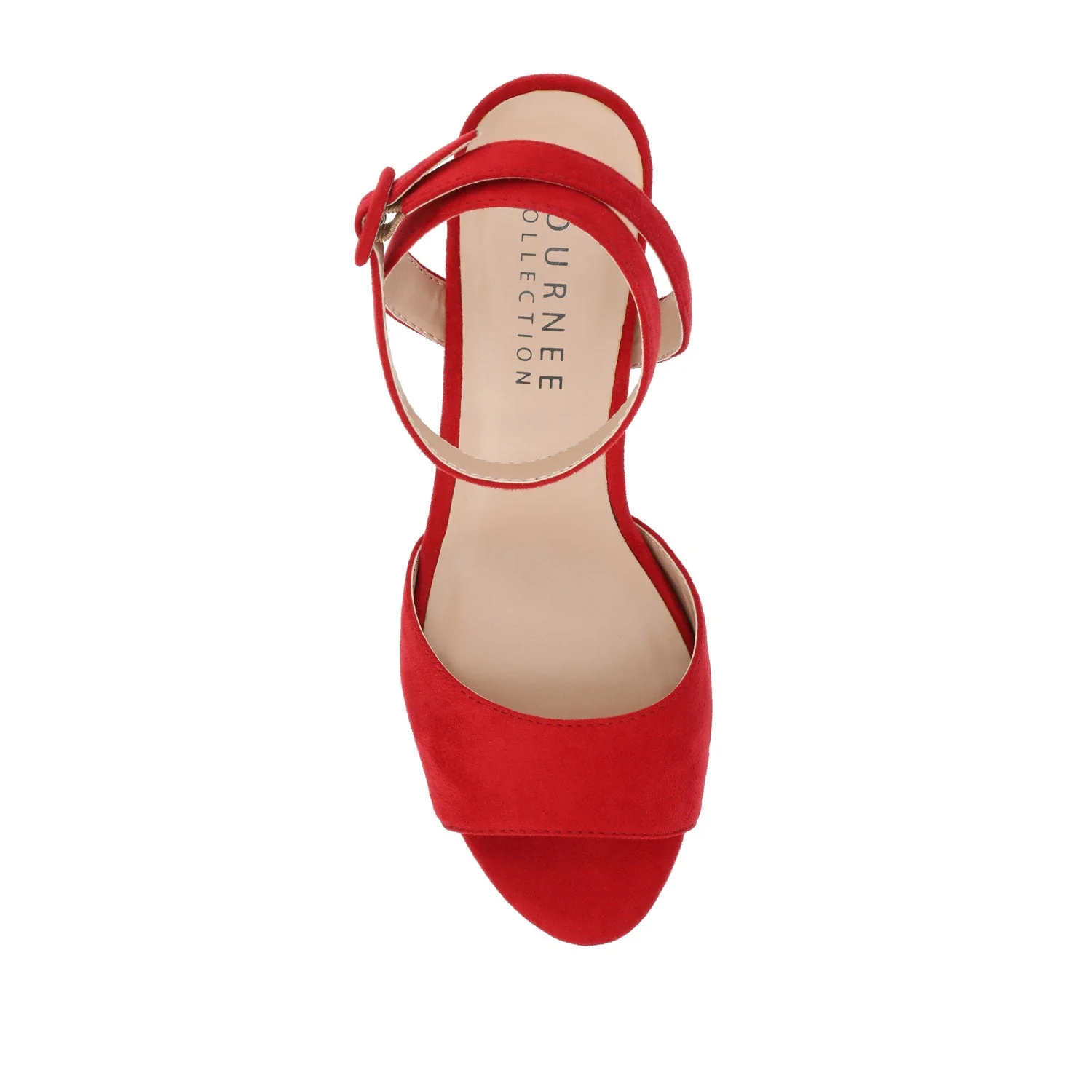 NAIRRI STRAPPY HEELS IN VEGAN LEATHER - Red - Image 6