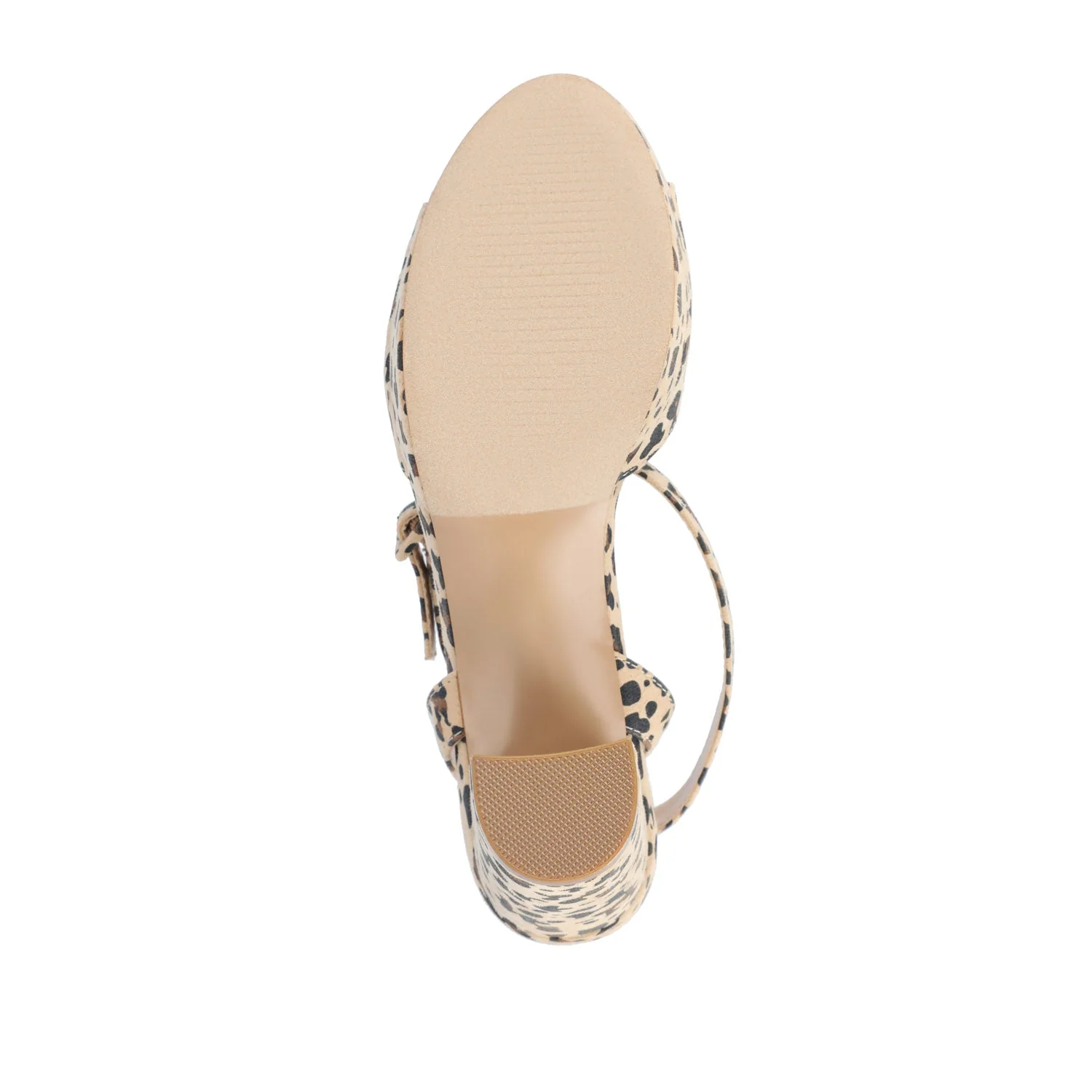 NAIRRI VEGAN LEATHER STRAPPY HEELS IN WIDE - Leopard Faux Suede 2 - Image 8