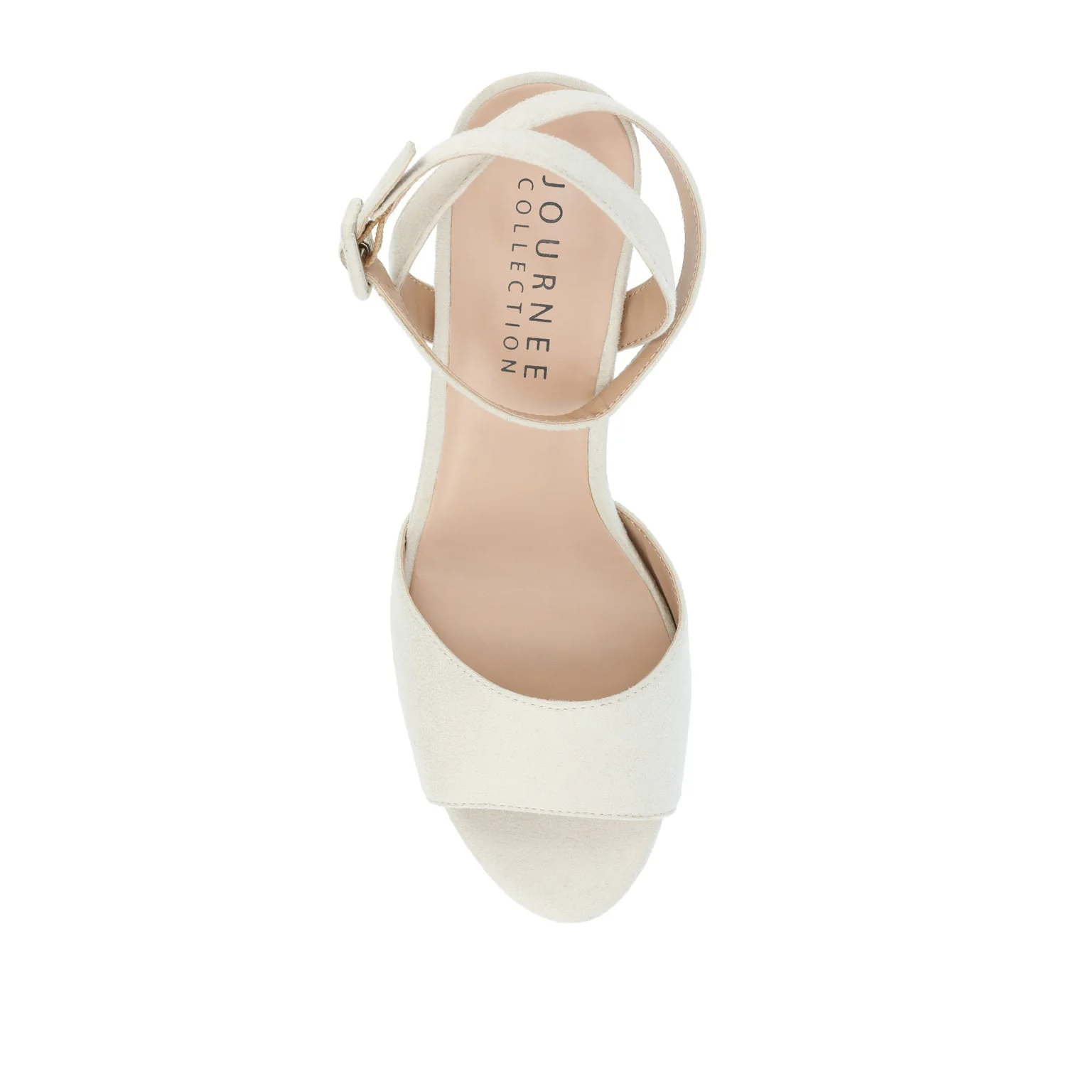 NAIRRI VEGAN LEATHER STRAPPY HEELS IN WIDE - Nude - Image 6