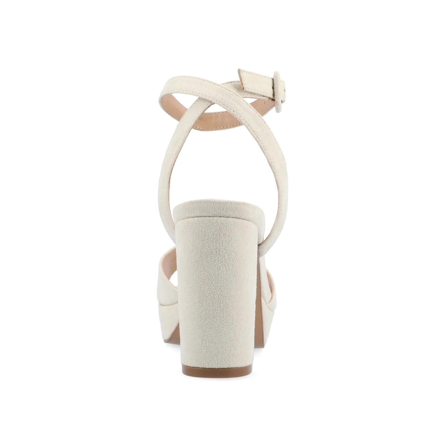 NAIRRI VEGAN LEATHER STRAPPY HEELS IN WIDE - Nude - Image 7
