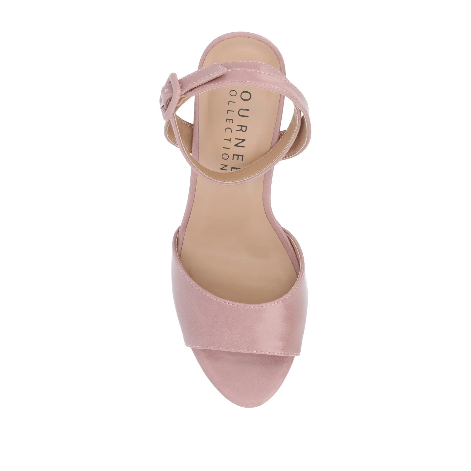 NAIRRI VEGAN LEATHER STRAPPY HEELS IN WIDE - Rose - Image 6