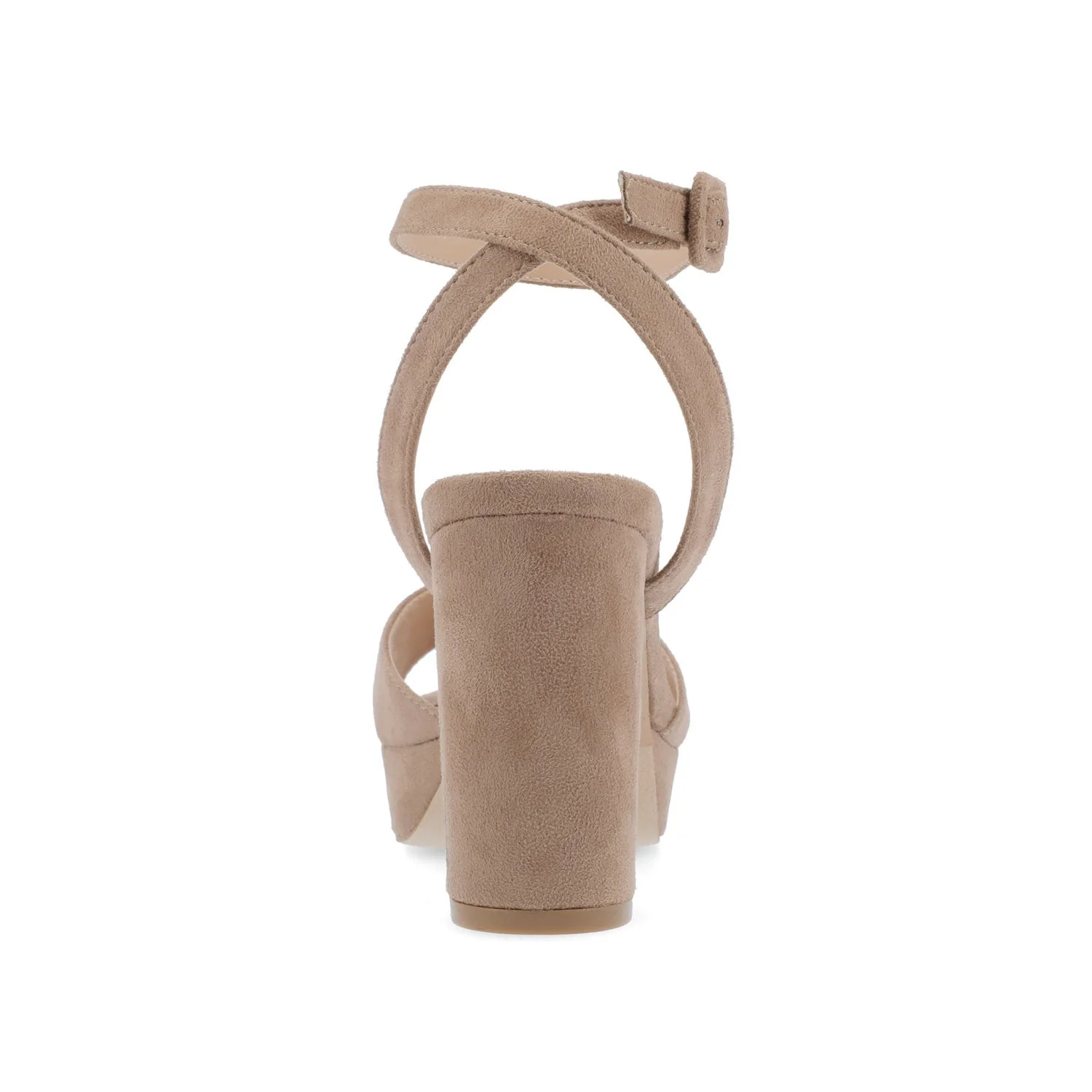 NAIRRI VEGAN LEATHER STRAPPY HEELS IN WIDE - Taupe - Image 7