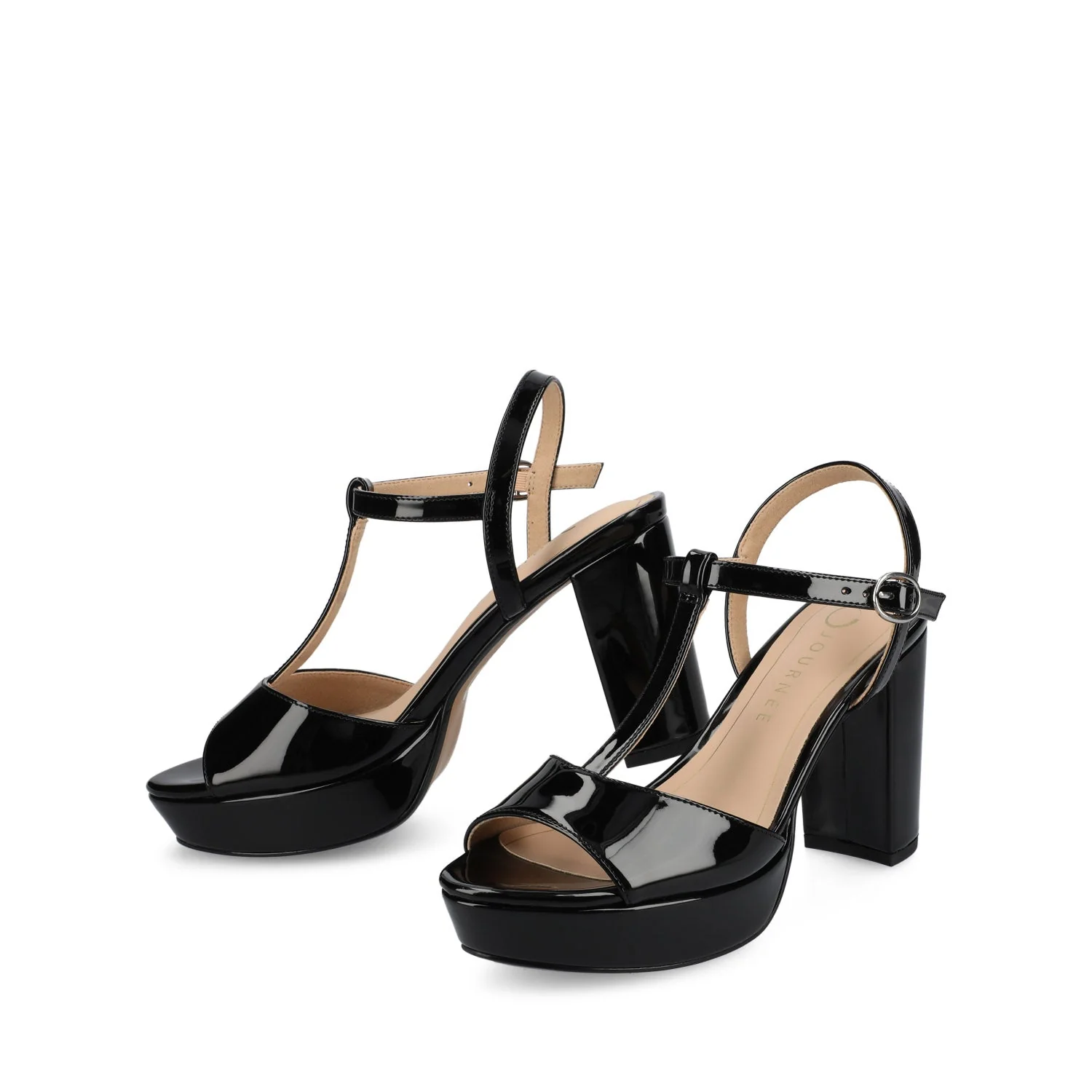 NALIE PLATFORM DRESS SANDALS - Black Patent - Image 2