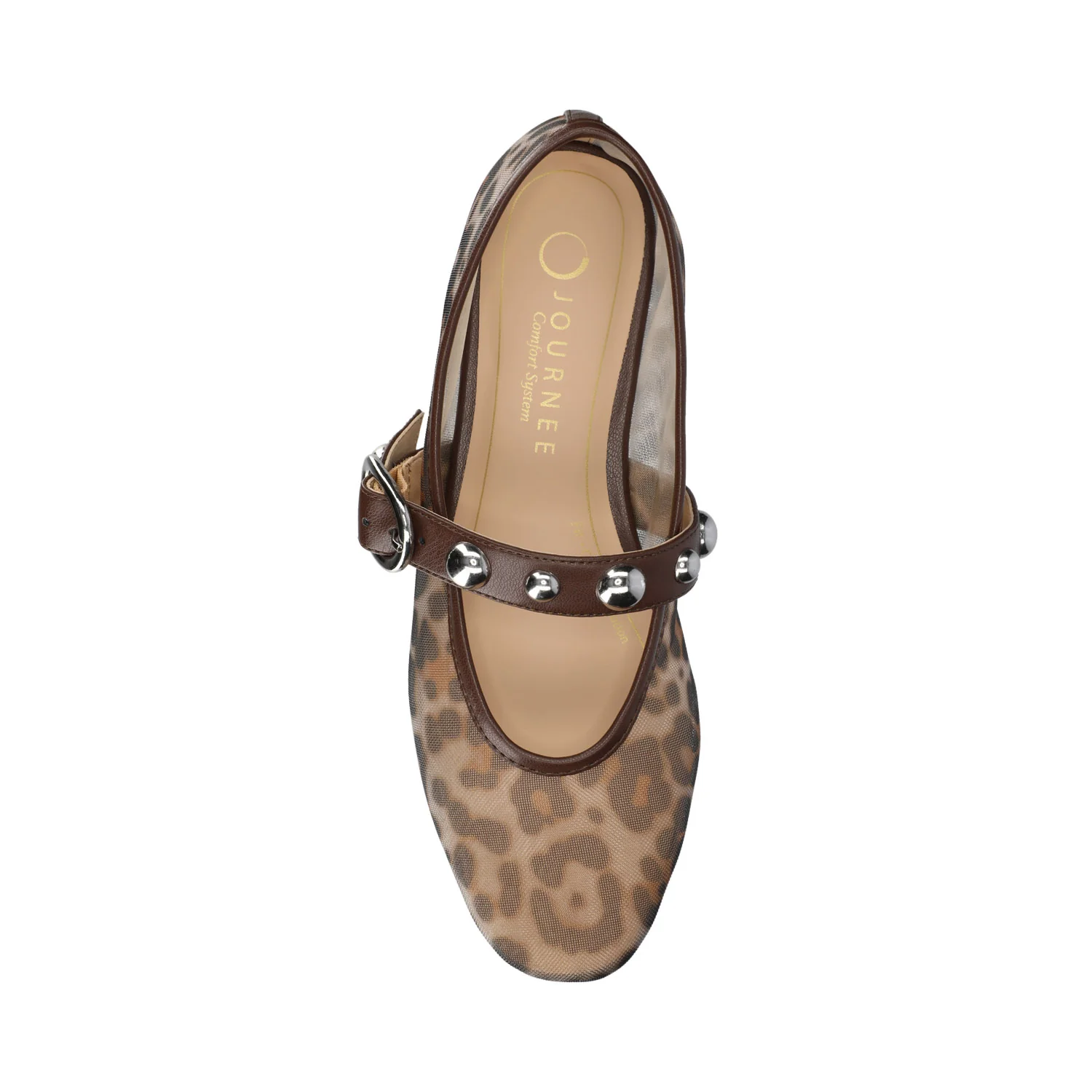 NAVEAH BALLET FLATS - Snow Leopard Mesh - Image 4