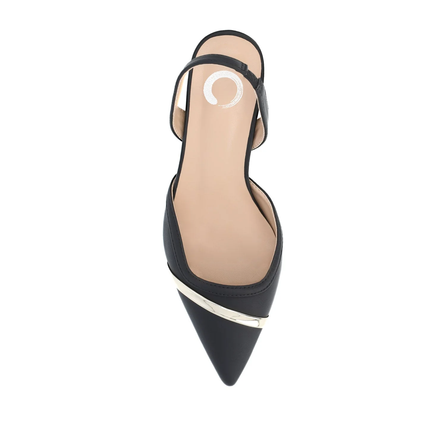 NELLIA TWEED SLINGBACK KITTEN HEELS IN WIDE - Black PU - Image 6