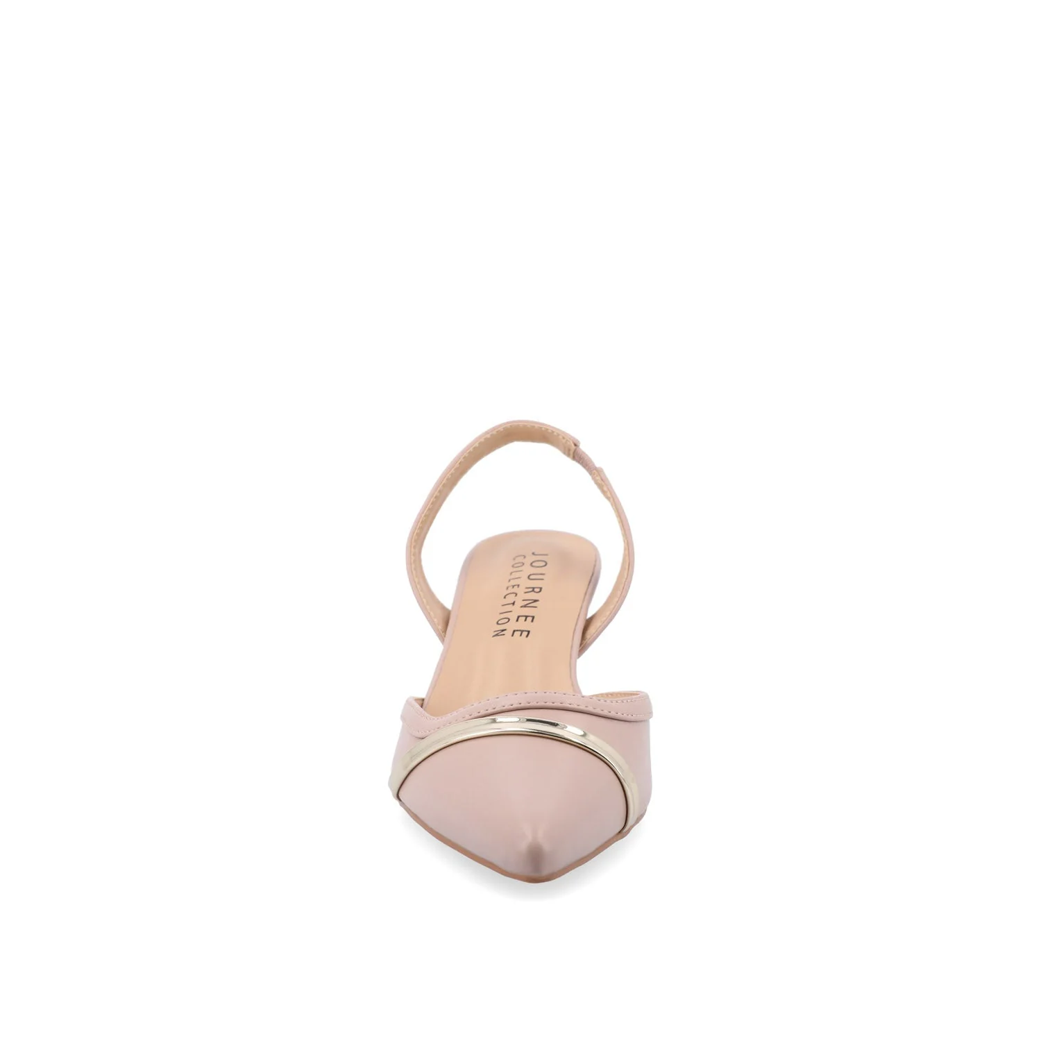 NELLIA TWEED SLINGBACK KITTEN HEELS IN WIDE - Blush - Image 5