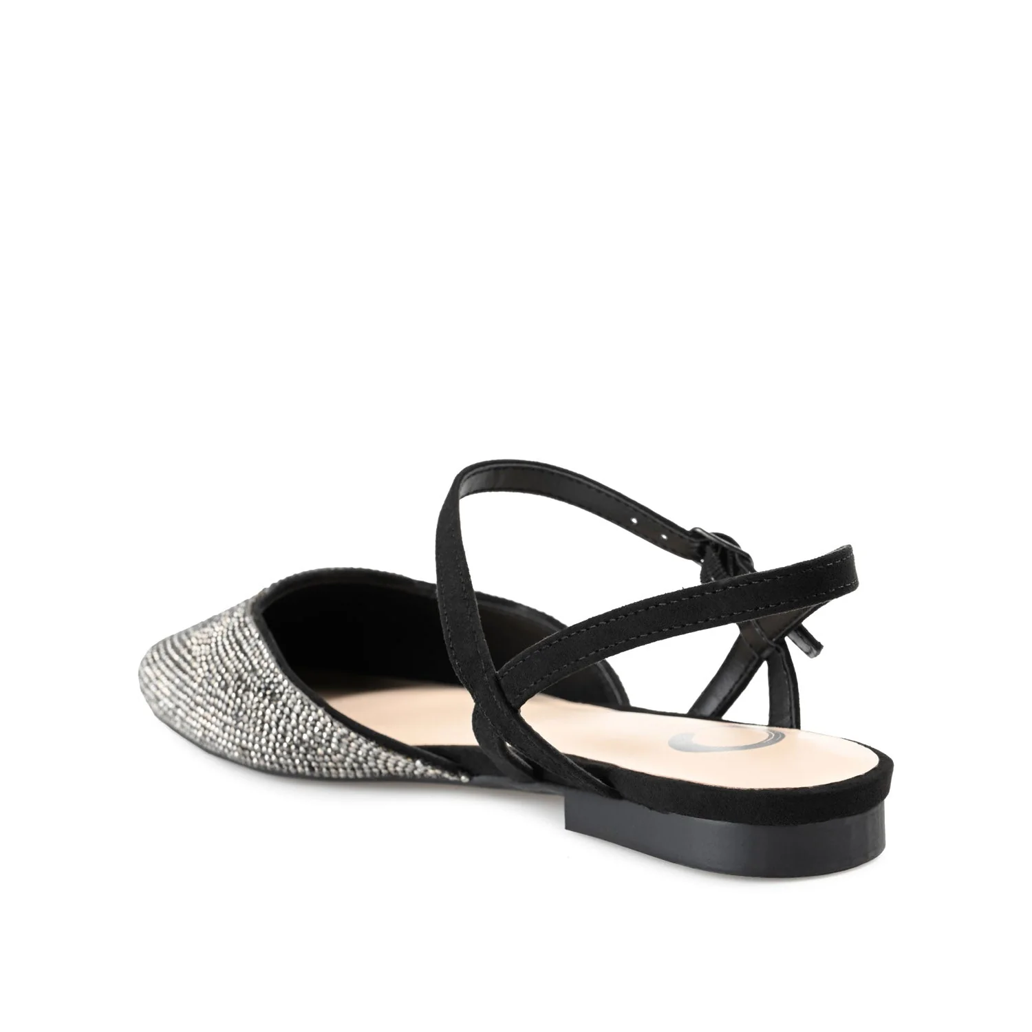 NYSHA FORMAL FLATS IN GLITTER MATERIAL - Black - Image 4