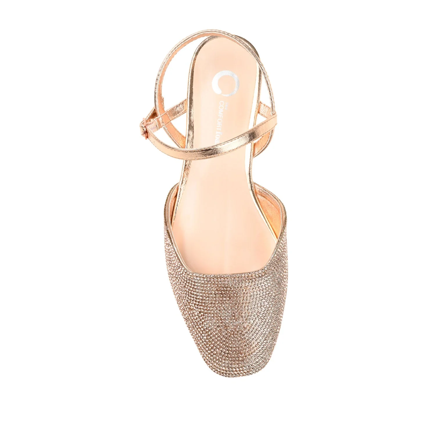 NYSHA FORMAL FLATS IN GLITTER MATERIAL - Bronze - Image 6