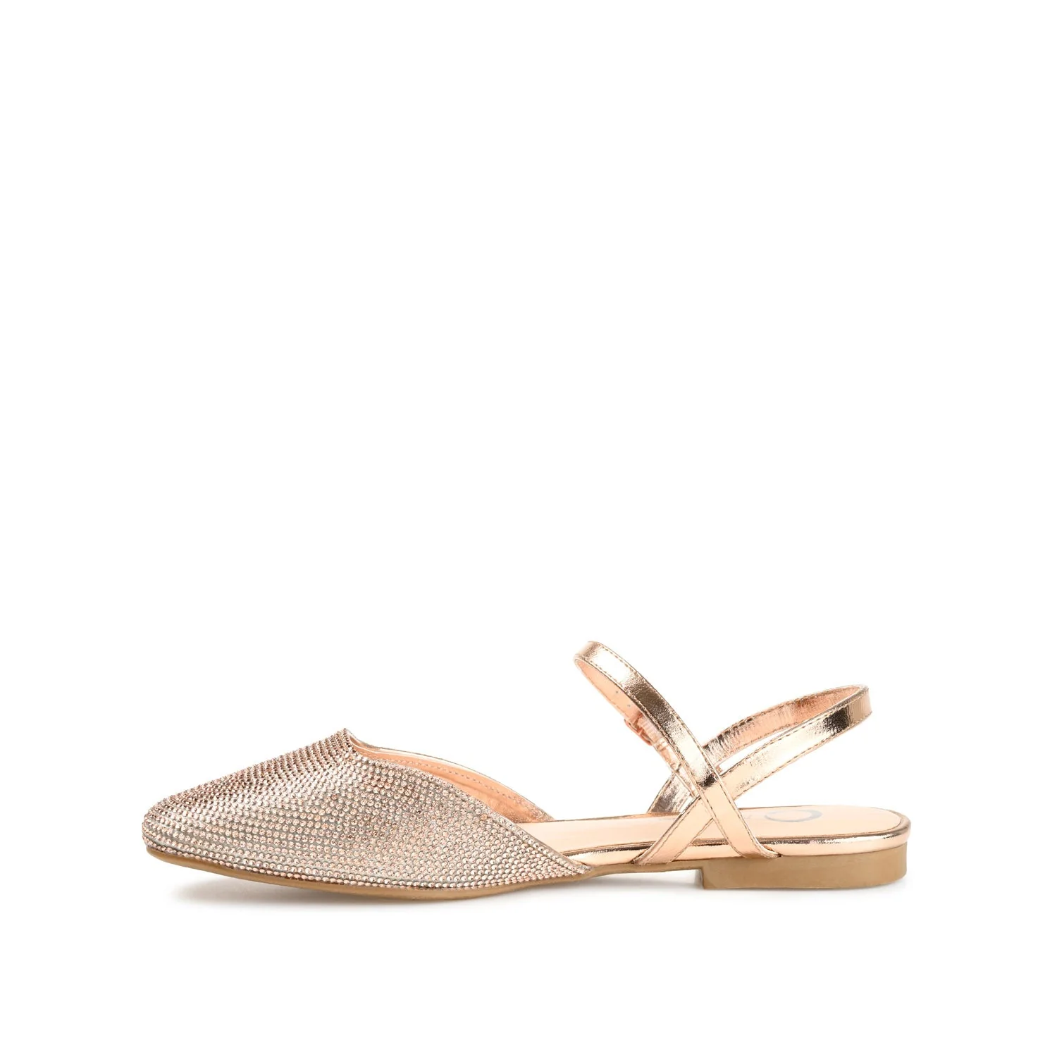 NYSHA GLITTERED FORMAL FLATS IN NARROW - Bronze - Image 3