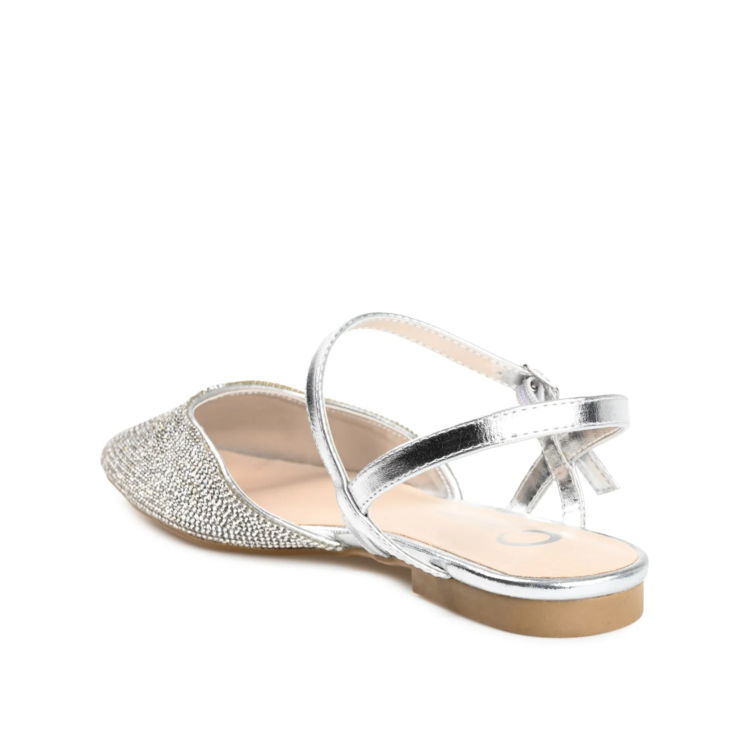 NYSHA FORMAL FLATS IN GLITTER MATERIAL - Silver - Image 5