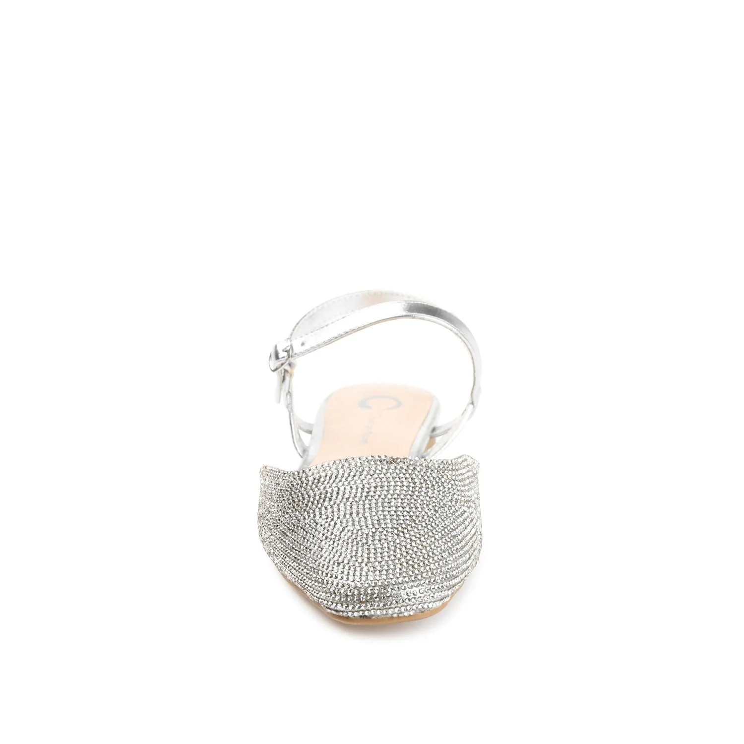 NYSHA FORMAL FLATS IN GLITTER MATERIAL - Silver - Image 6
