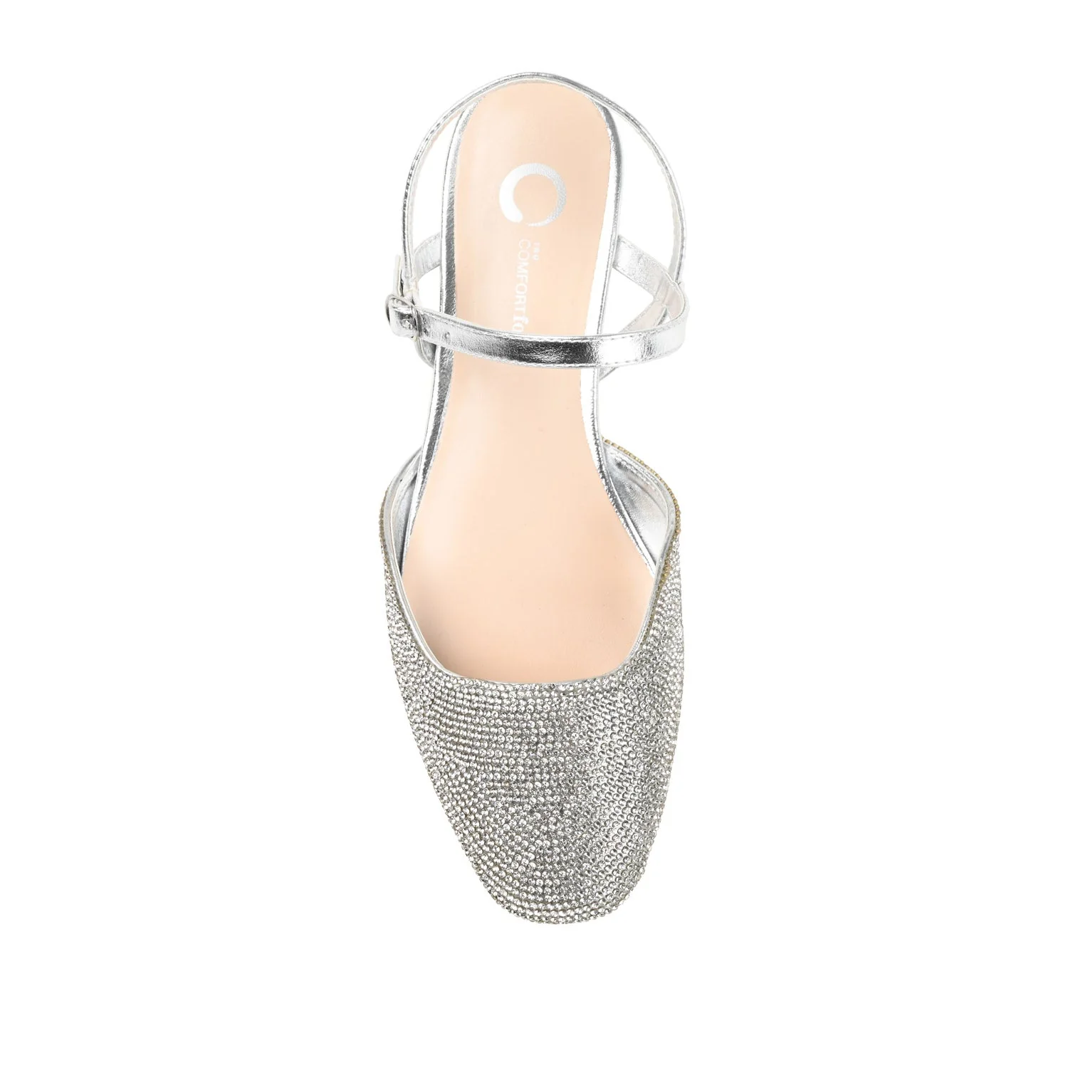 NYSHA FORMAL FLATS IN GLITTER MATERIAL - Silver - Image 7