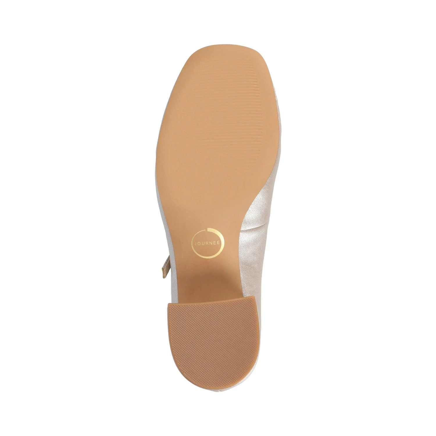 OKENNA LOW HEEL PUMP IN WIDE - Champagne - Image 6