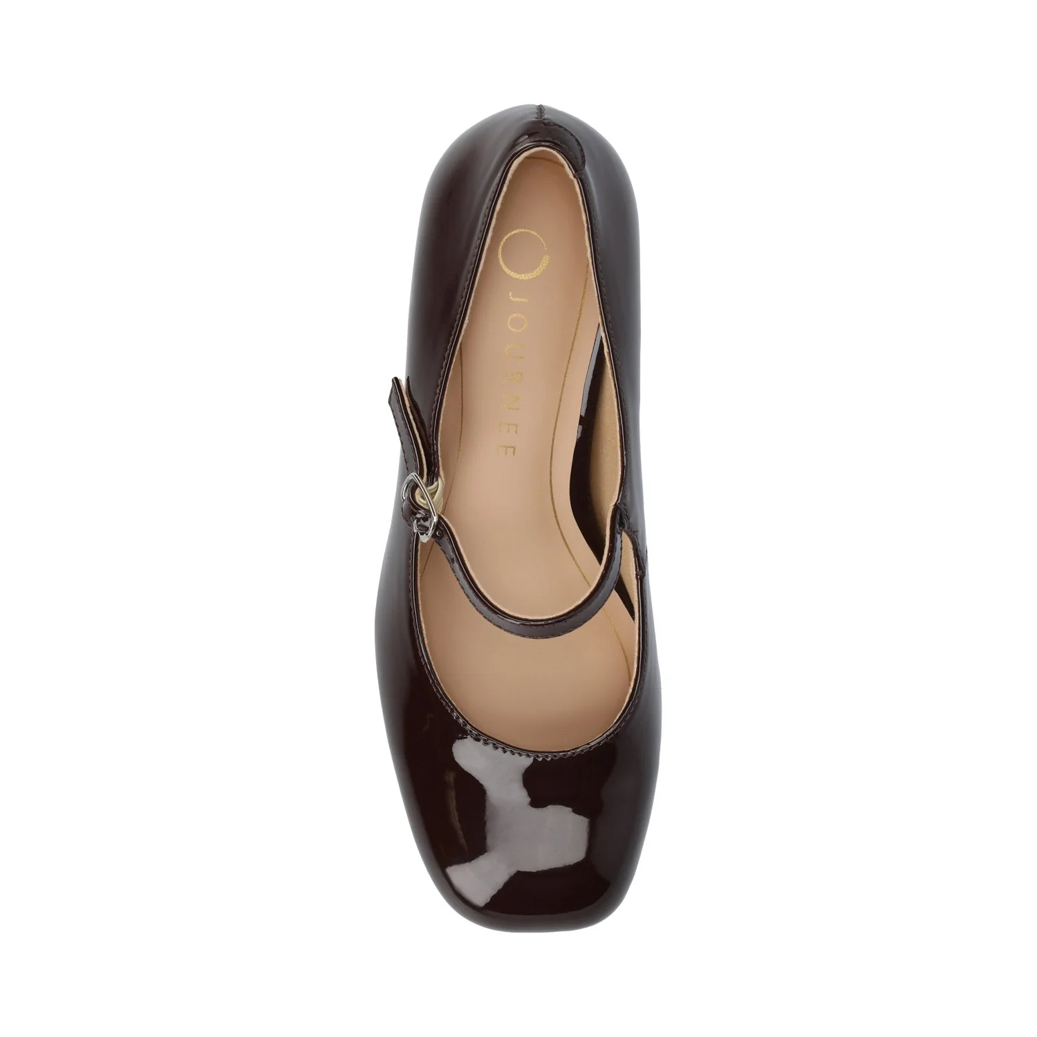 OKENNA LOW HEEL PUMP IN WIDE - Chocolate - Image 4
