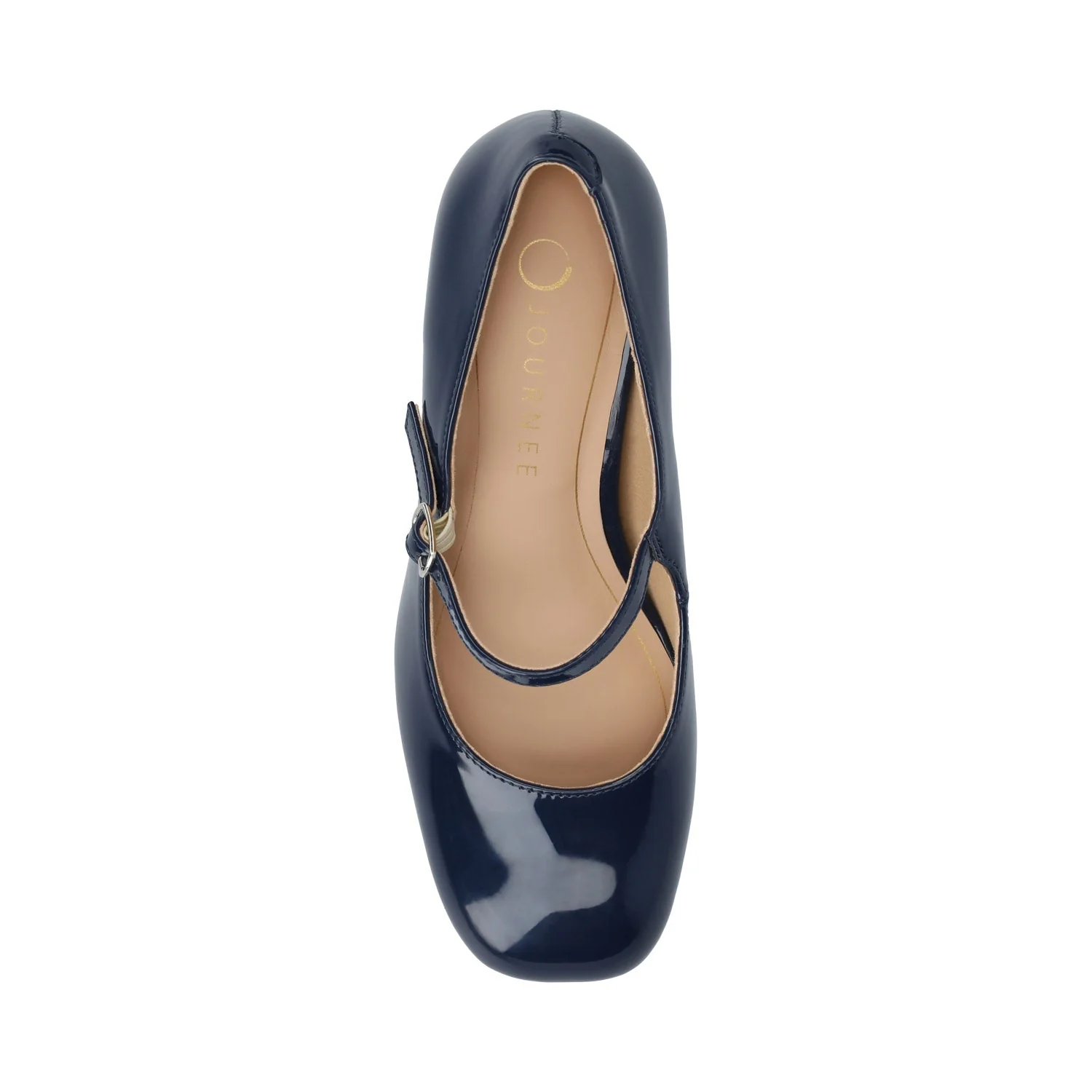 OKENNA LOW HEEL PUMP IN WIDE - Navy - Image 4