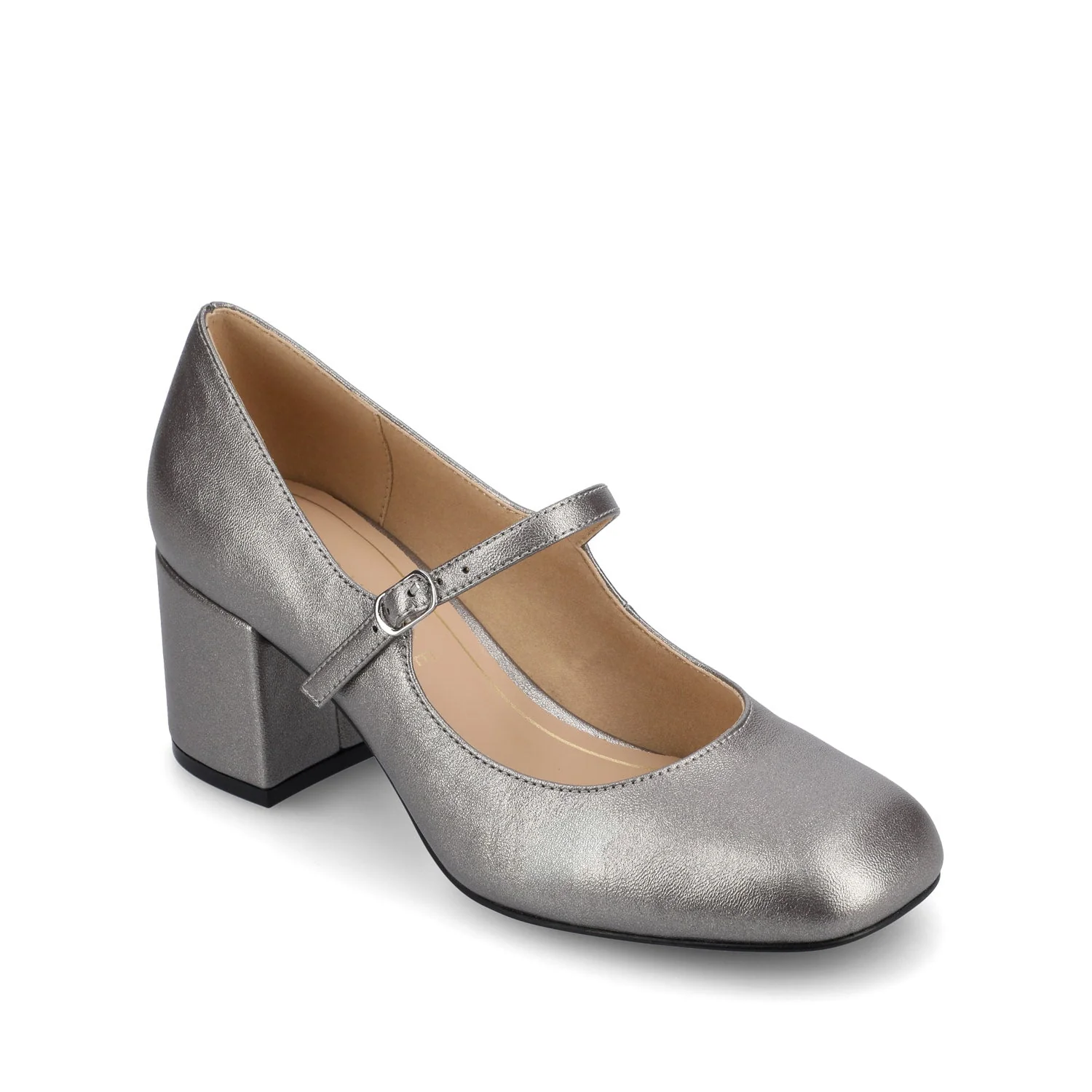OKENNA LOW HEEL PUMP - Pewter - Image 2