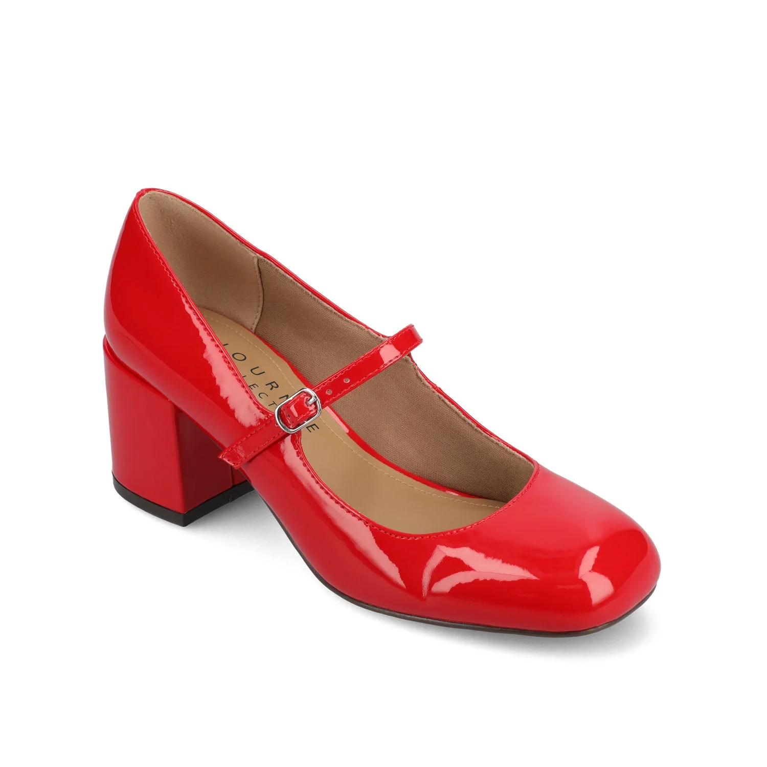 OKENNA MARY JANE PUMP HEELS - Red - Image 2