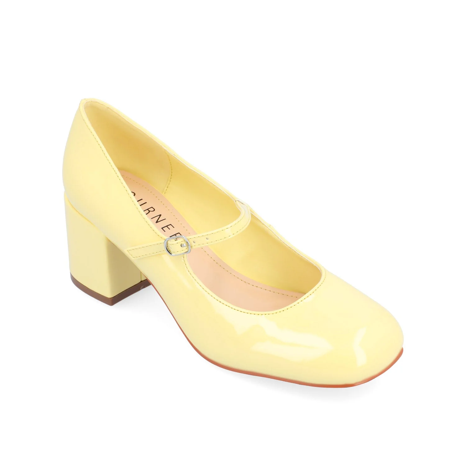 OKENNA MARY JANE PUMP HEELS IN WIDE - Yellow - Image 2