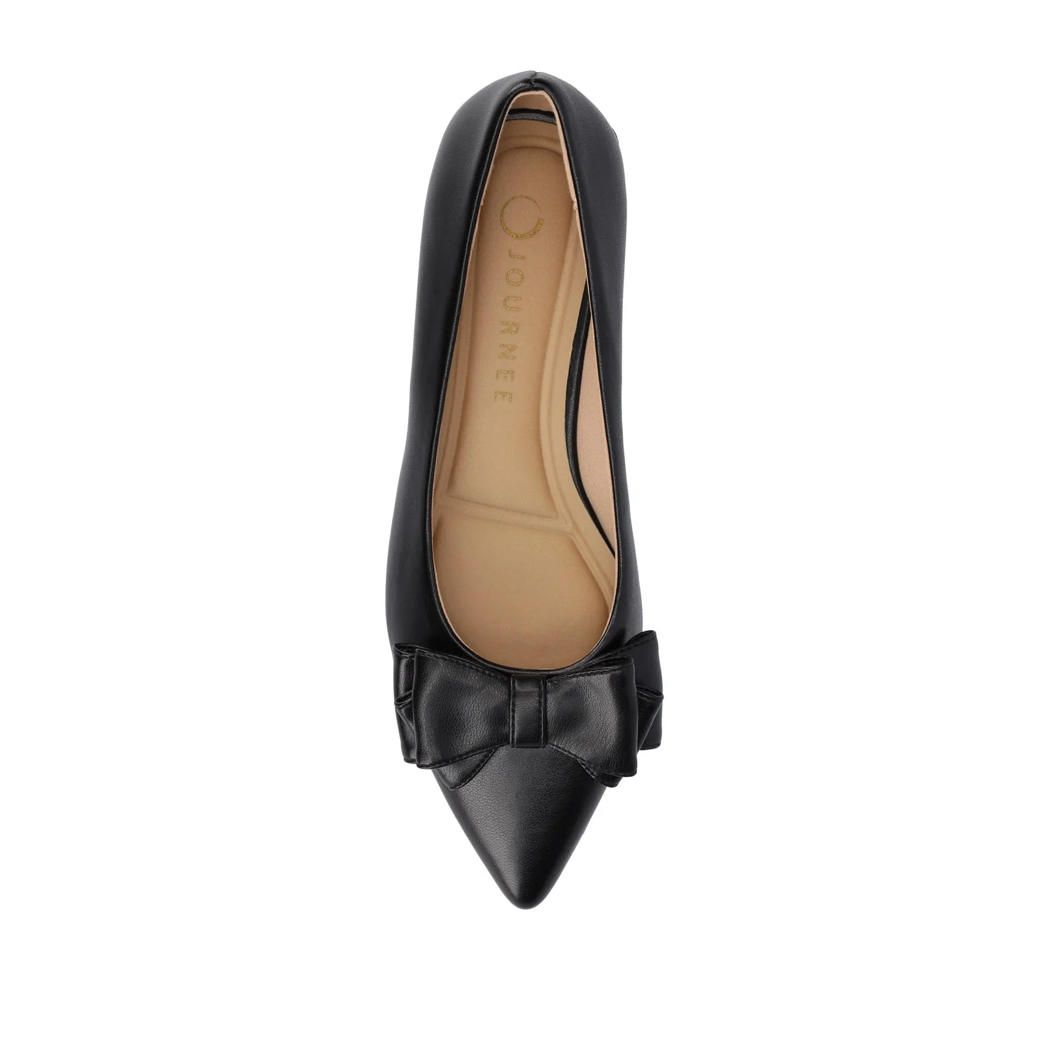 OPHELIA LOW BLOCK BALLET FLATS VEGAN LEATHER - Black PU - Image 6