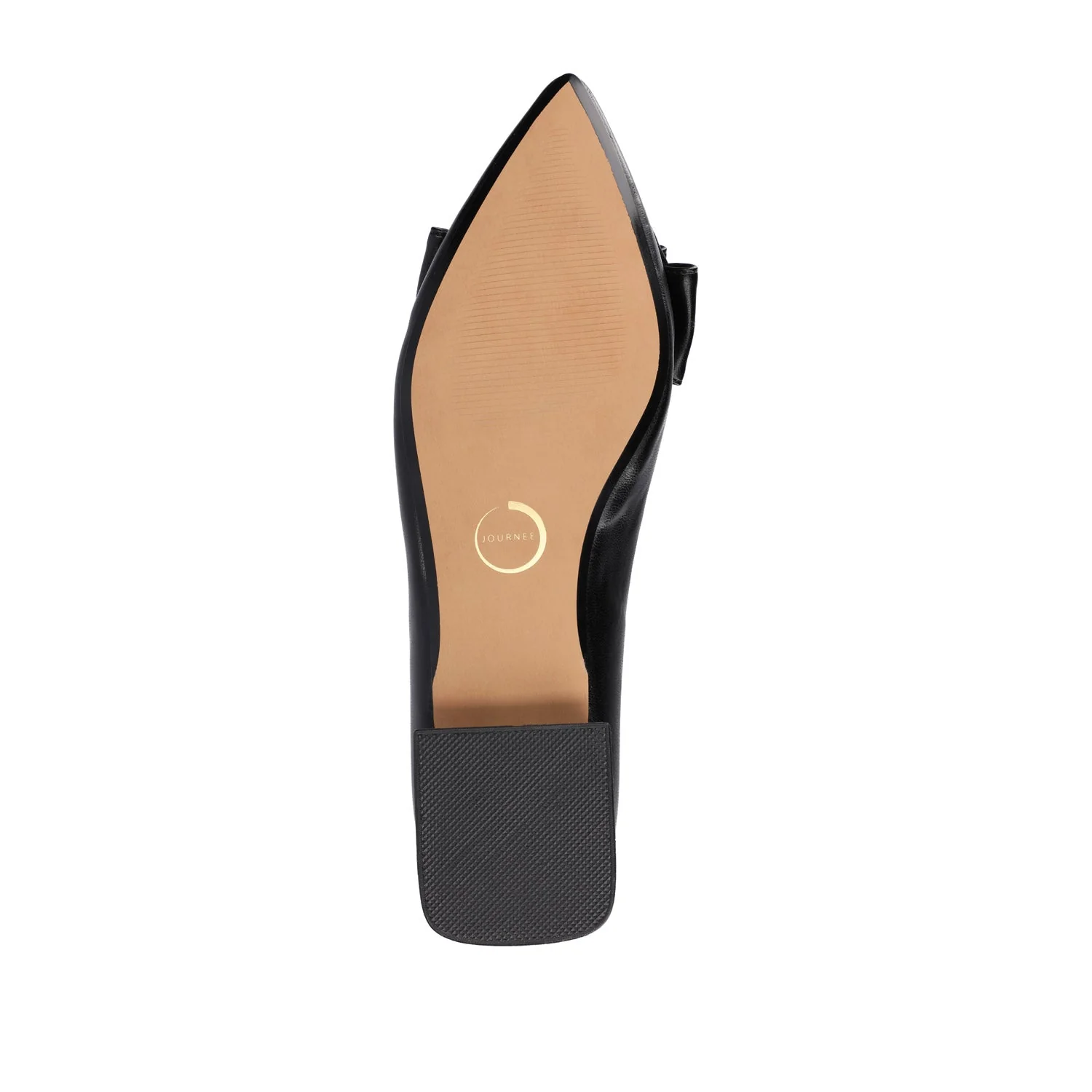 OPHELIA LOW BLOCK BALLET FLATS VEGAN LEATHER - Black PU - Image 8