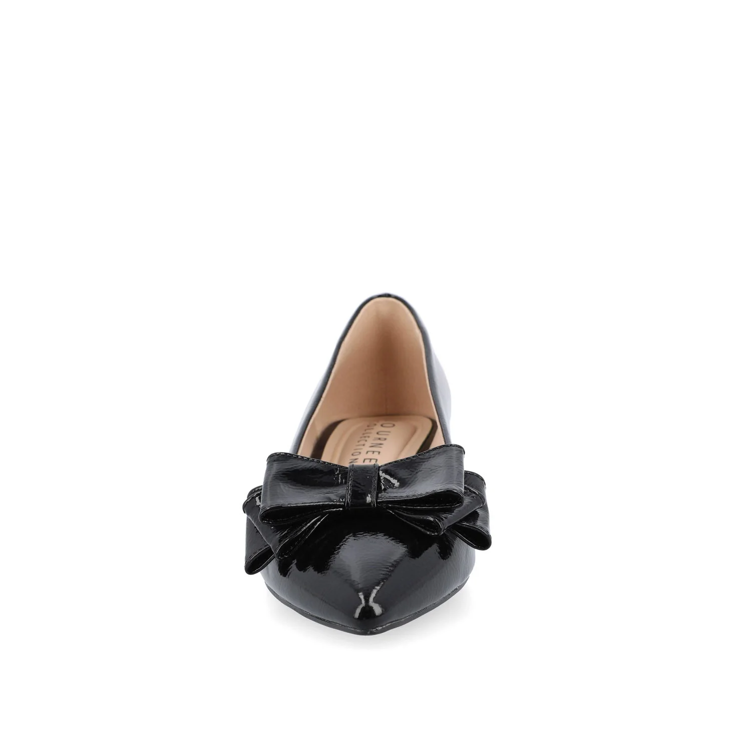 OPHELIA LOW BLOCK BALLET FLATS VEGAN LEATHER - Patent/Black - Image 5