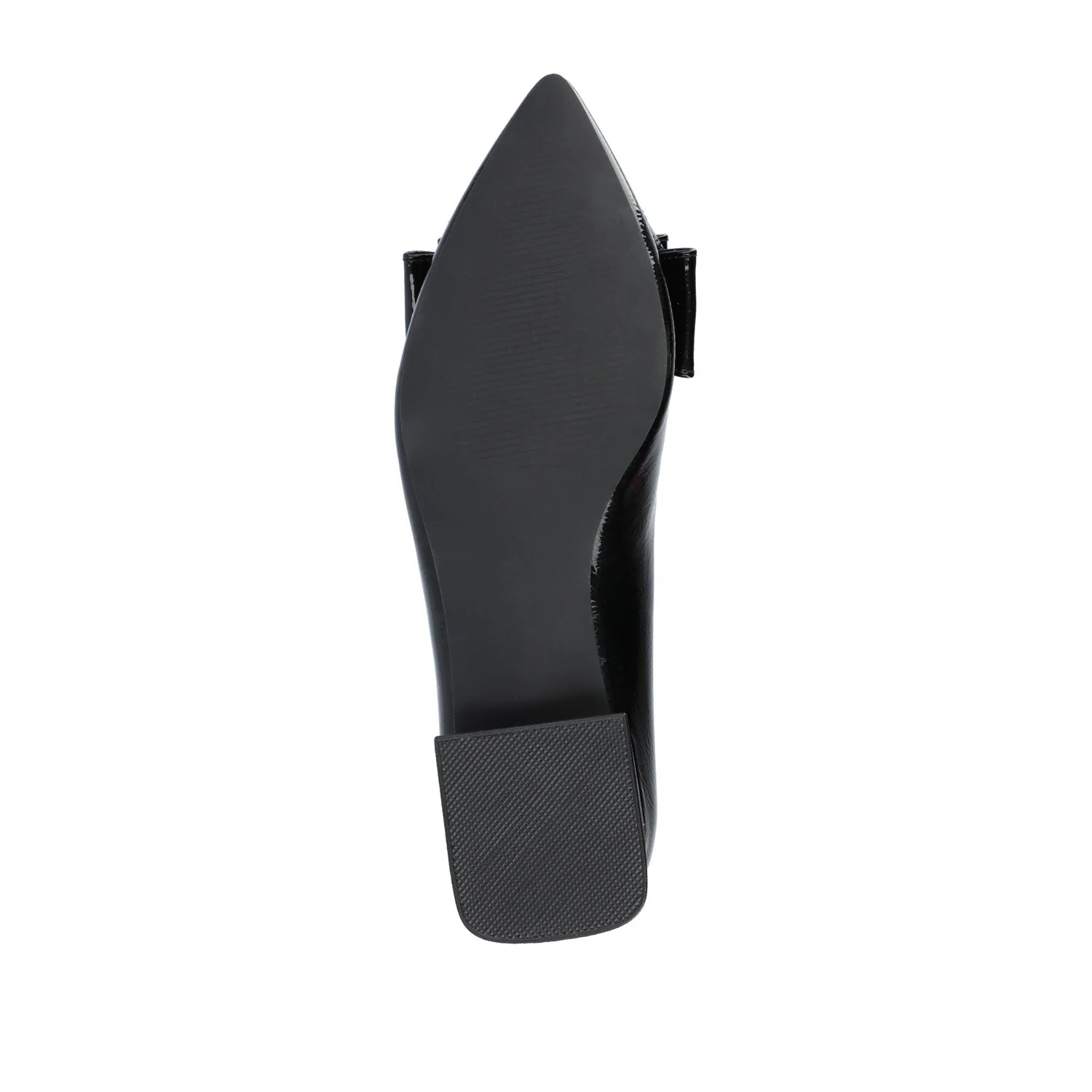 OPHELIA LOW BLOCK BALLET FLATS VEGAN LEATHER - Patent/Black - Image 8