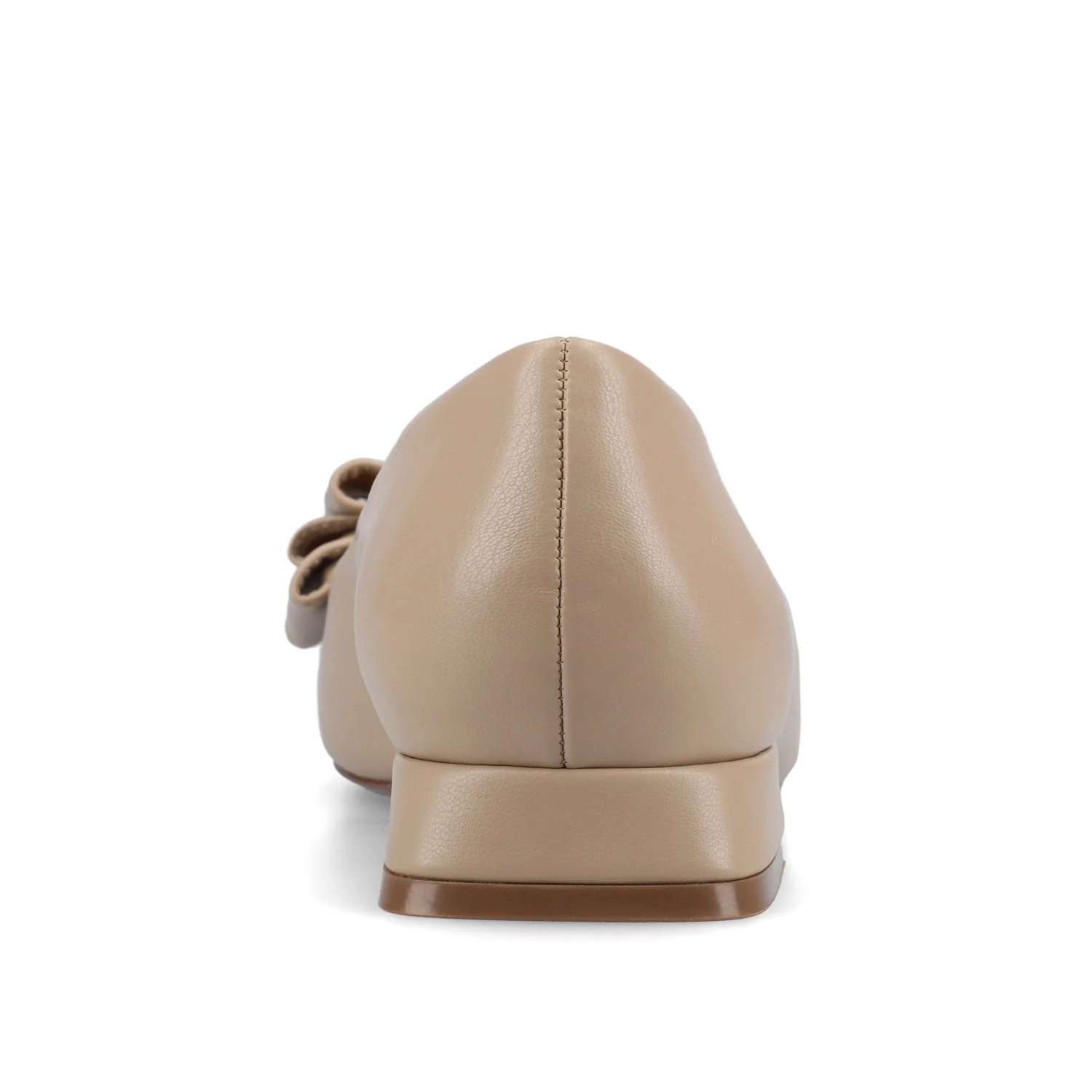 OPHELIA LOW BLOCK BALLET FLATS VEGAN LEATHER - Taupe - Image 7