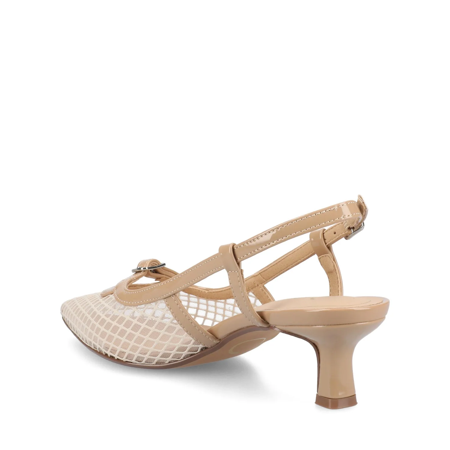 PADMA SLING BACK PUMPS IN MESH - Nude Mesh - Image 4