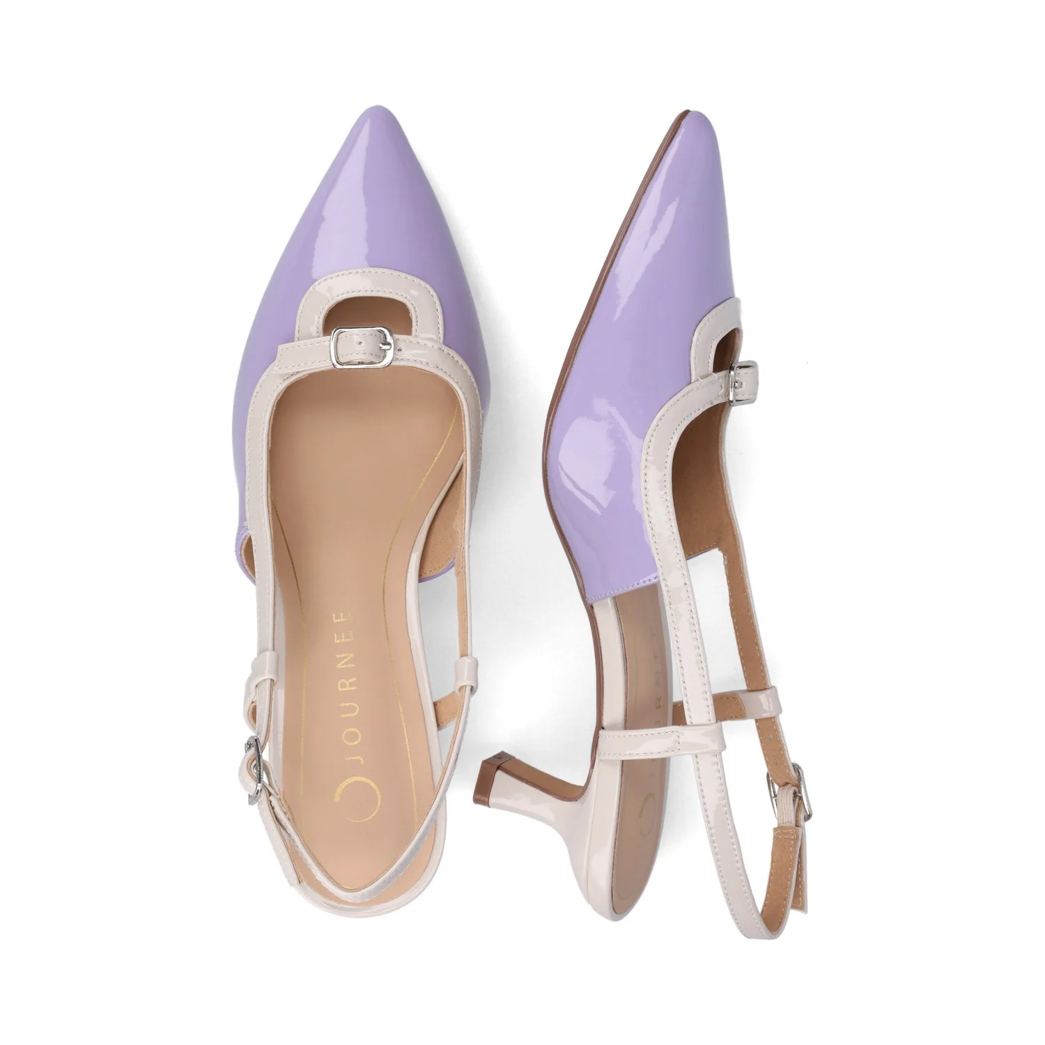 PADMA KITTEN HEELS IN WIDE - Lilac Patent - Image 3