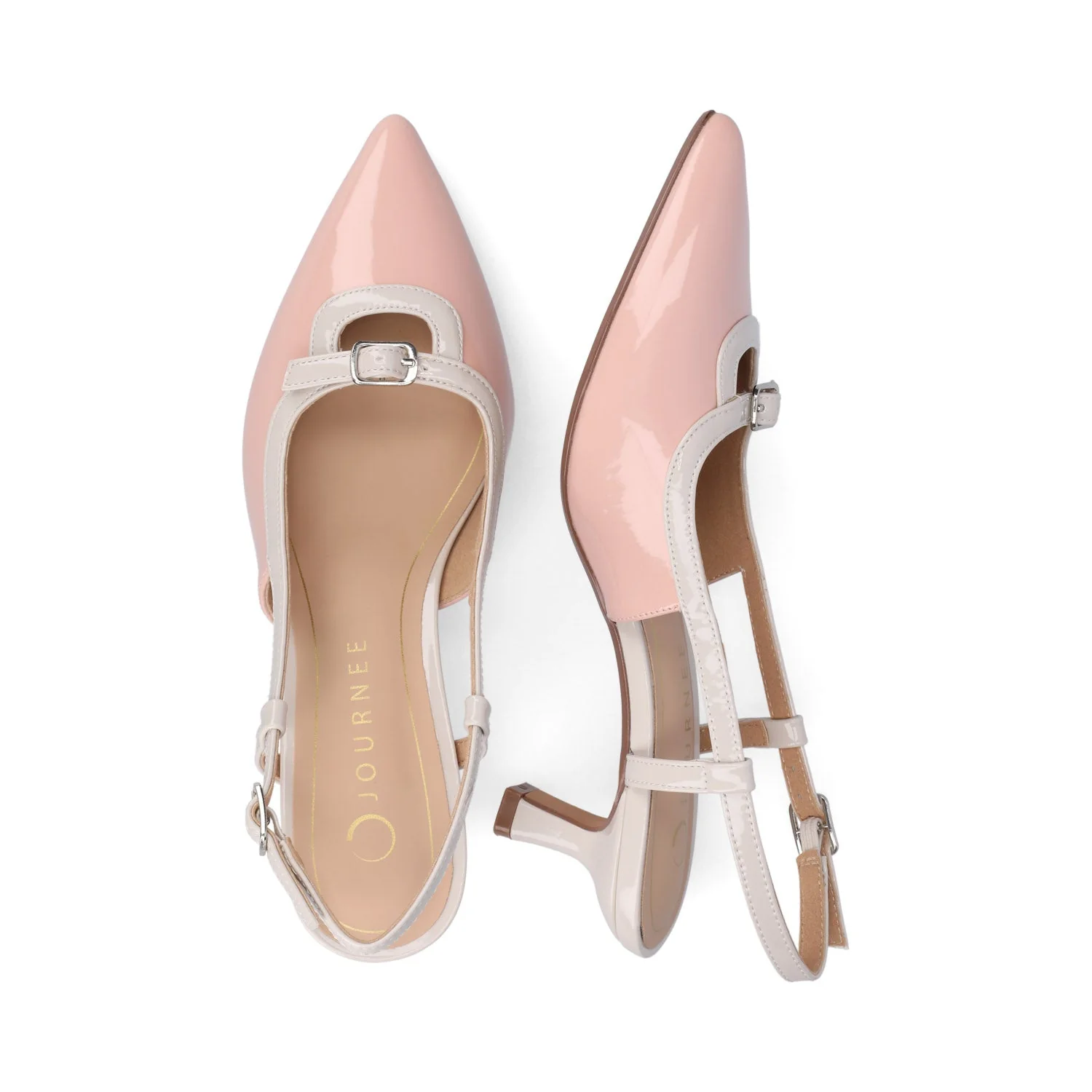 PADMA KITTEN HEELS IN VEGAN LEATHER - Pink Patent - Image 3