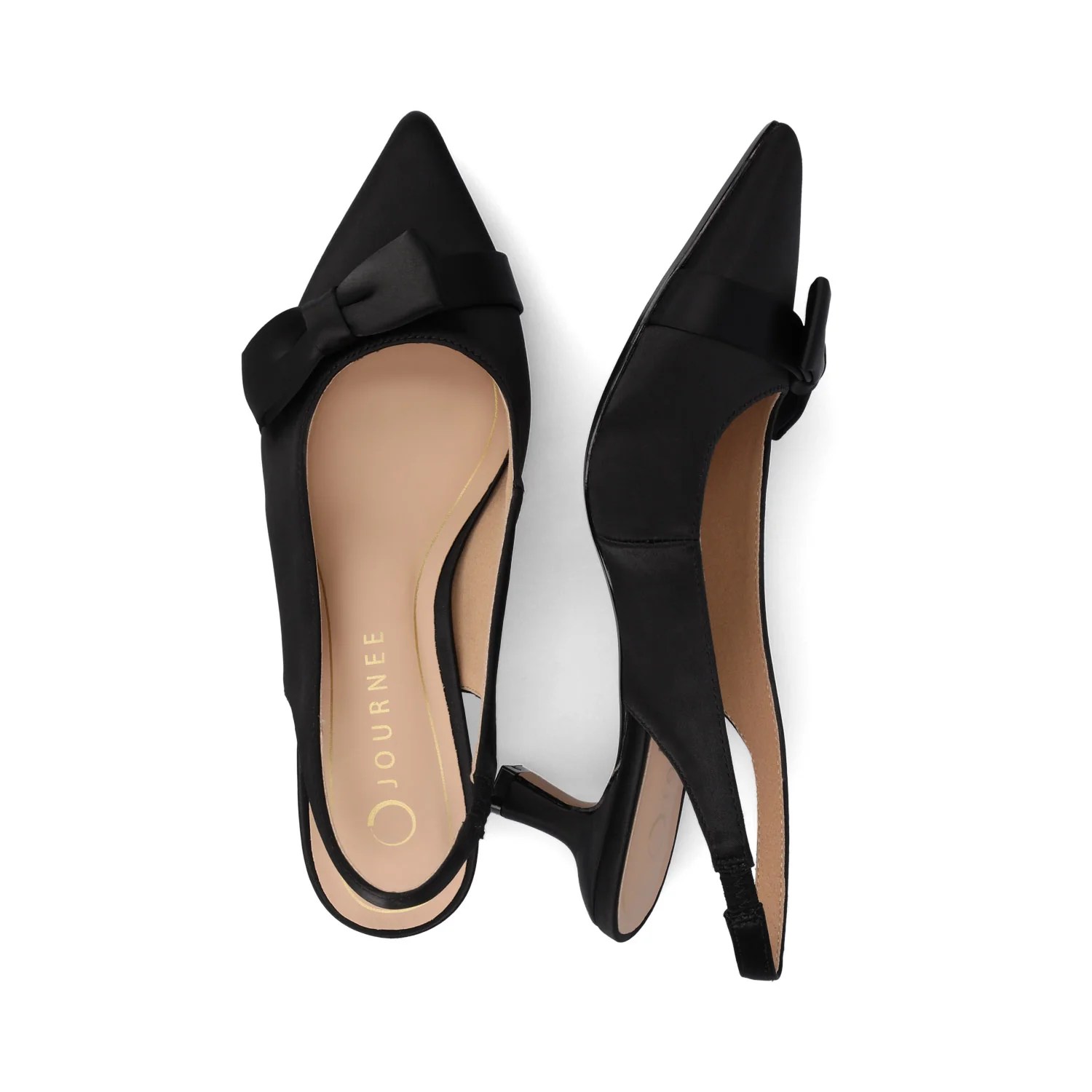 PALOMA SLINGBACK KITTEN HEELS - Black - Image 3