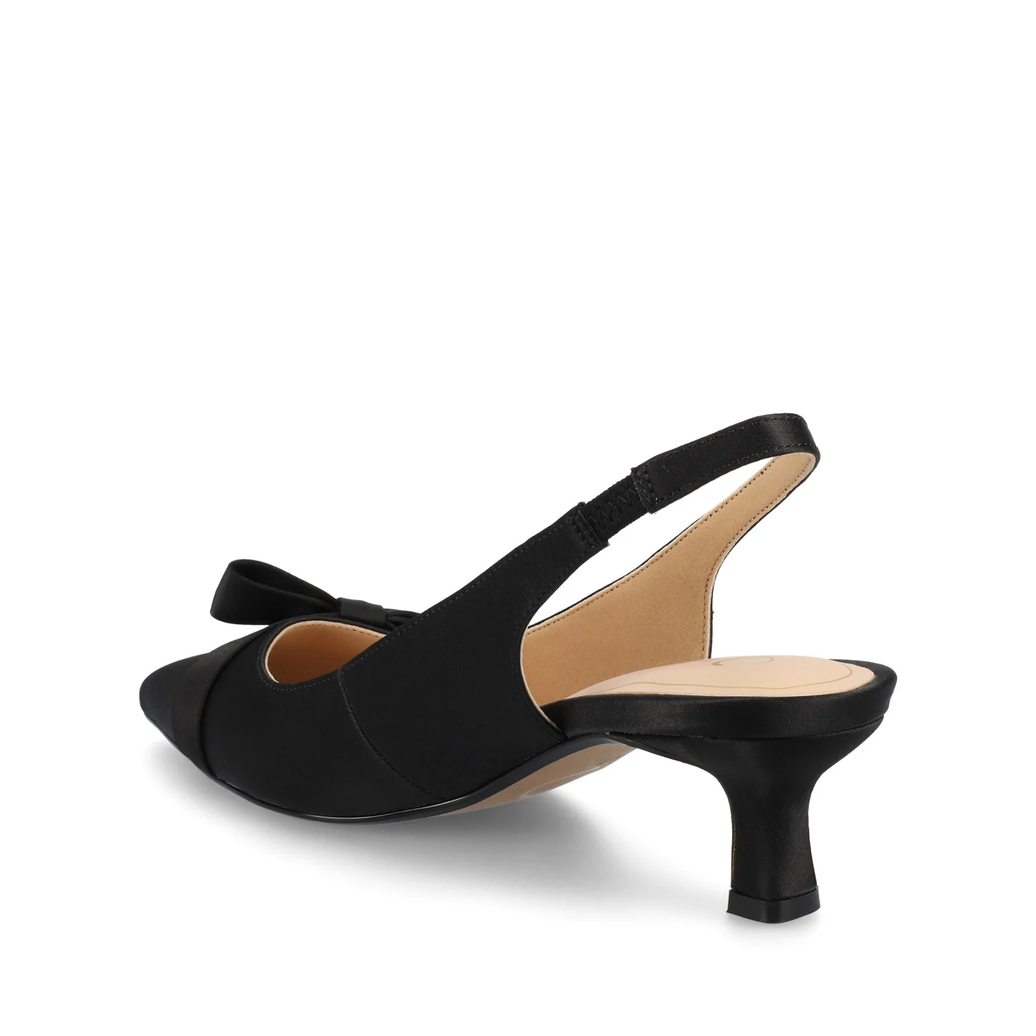 PALOMA SLINGBACK KITTEN HEELS - Black - Image 4
