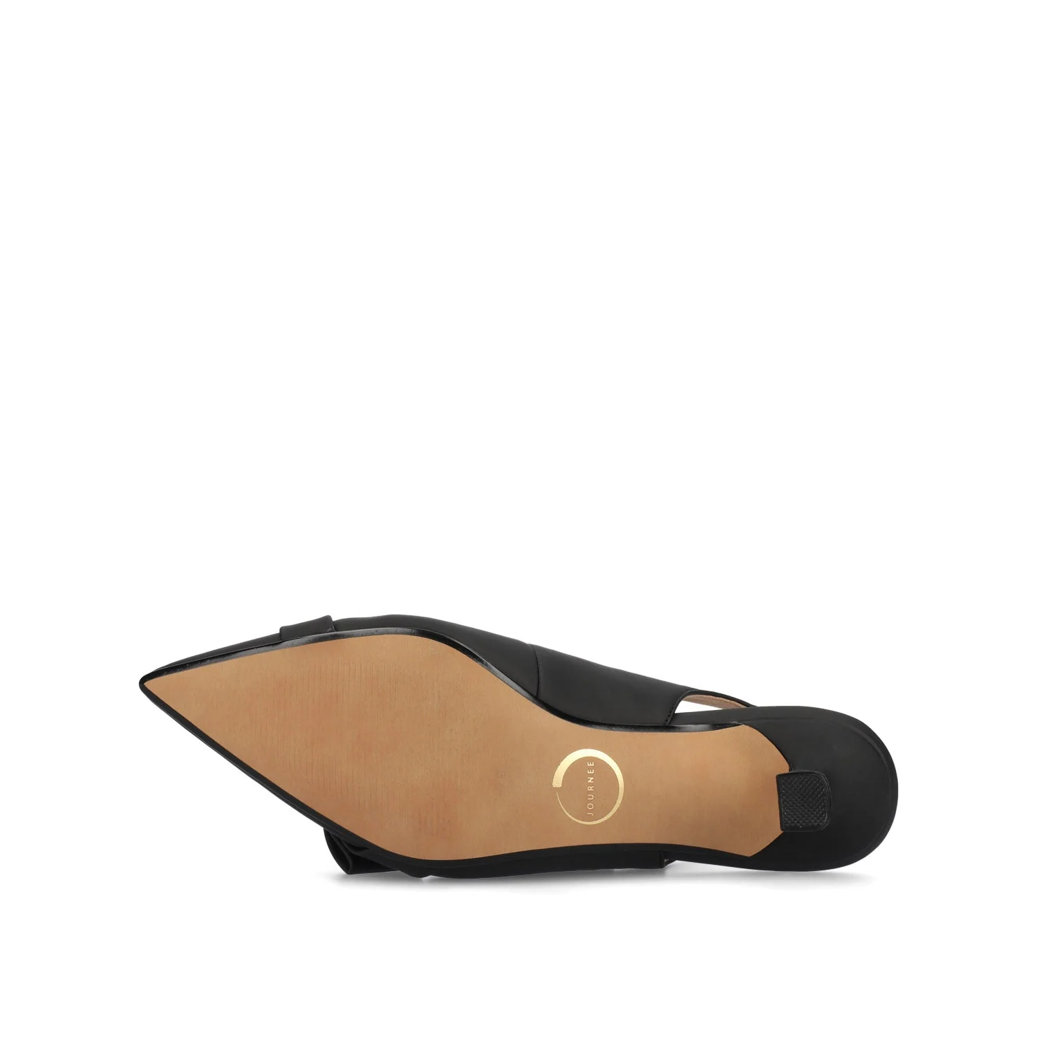 PALOMA SLINGBACK KITTEN HEELS - Black Satin - Image 5