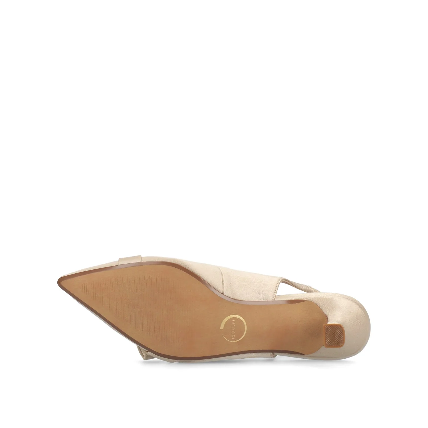 PALOMA SLINGBACK KITTEN HEELS - Champagne Satin - Image 6