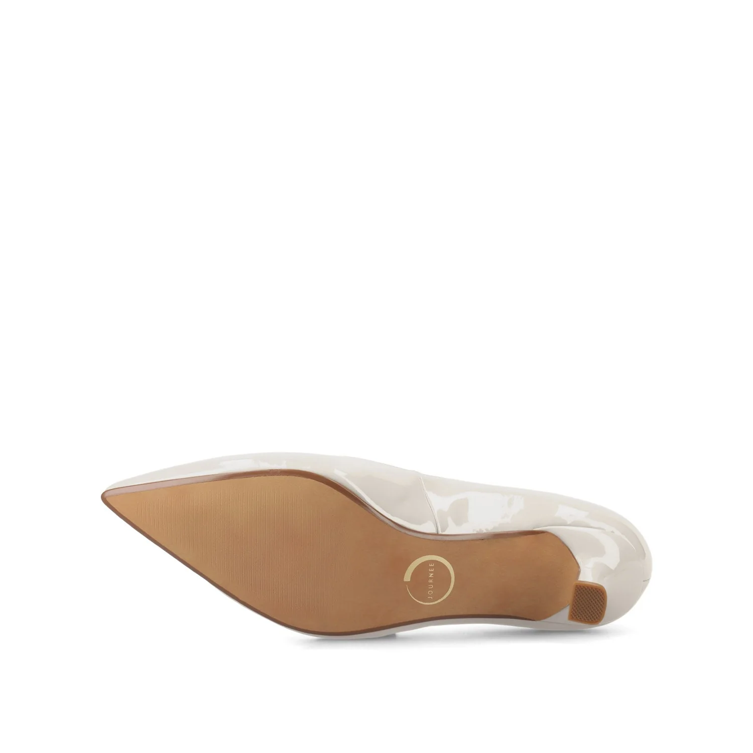 PAMMIE PATENT KITTEN HEELS IN WIDE - Bone Patent - Image 5