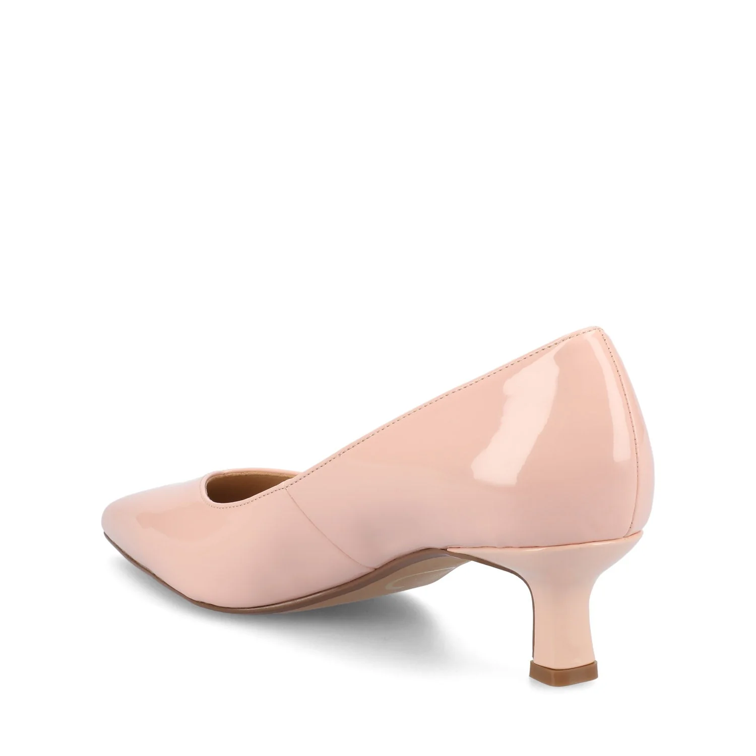 PAMMIE PATENT KITTEN HEELS IN WIDE - Pink Patent - Image 4