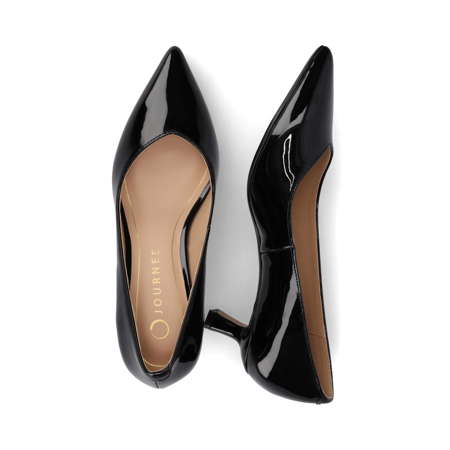 PAMMIE KITTEN HEELS IN PATENT - Black Patent - Image 3