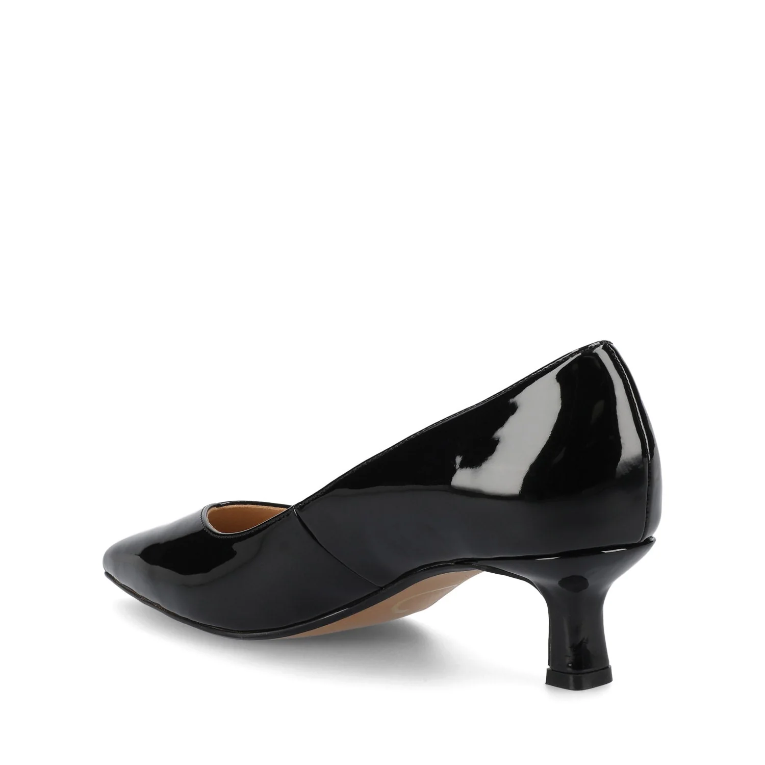 PAMMIE KITTEN HEELS IN PATENT - Black Patent - Image 4