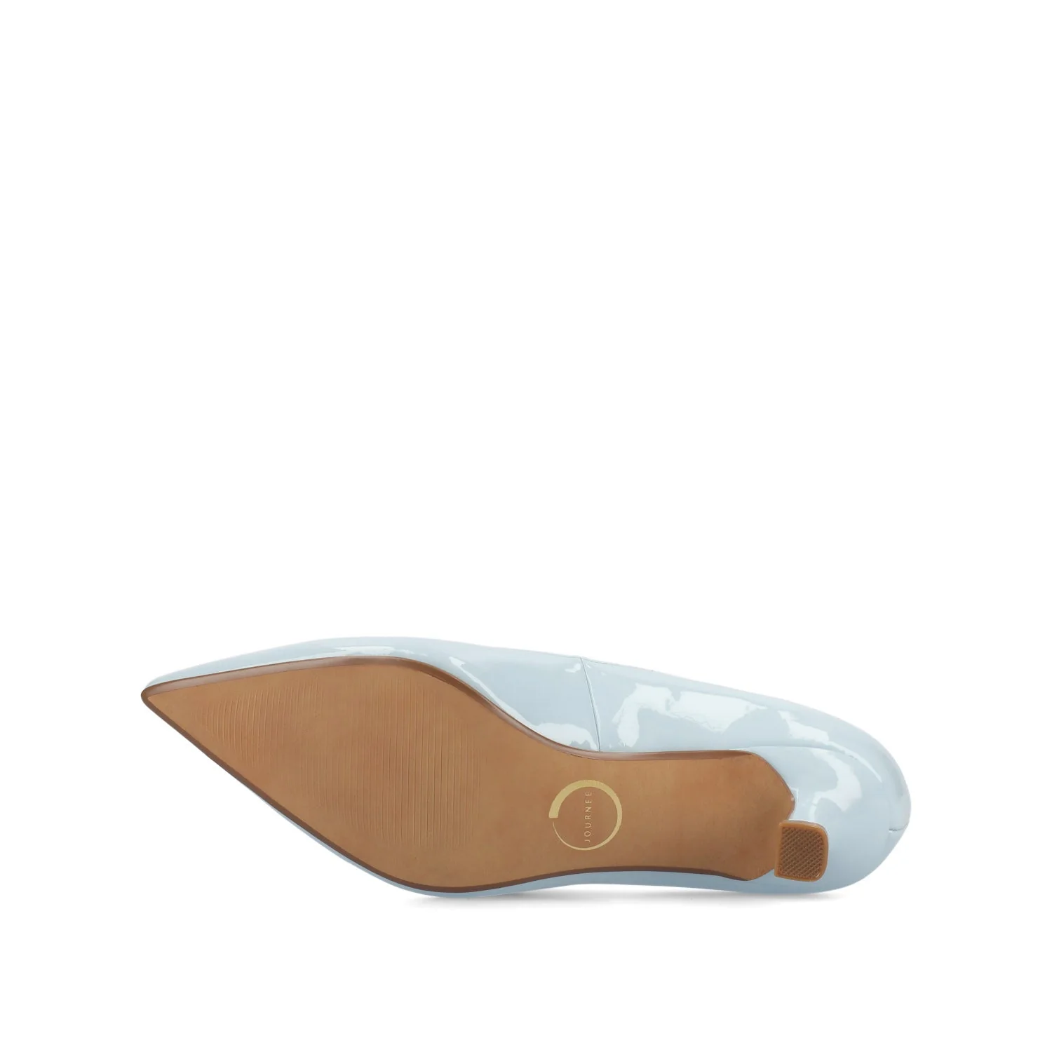 PAMMIE KITTEN HEELS IN PATENT - Blue Patent - Image 5