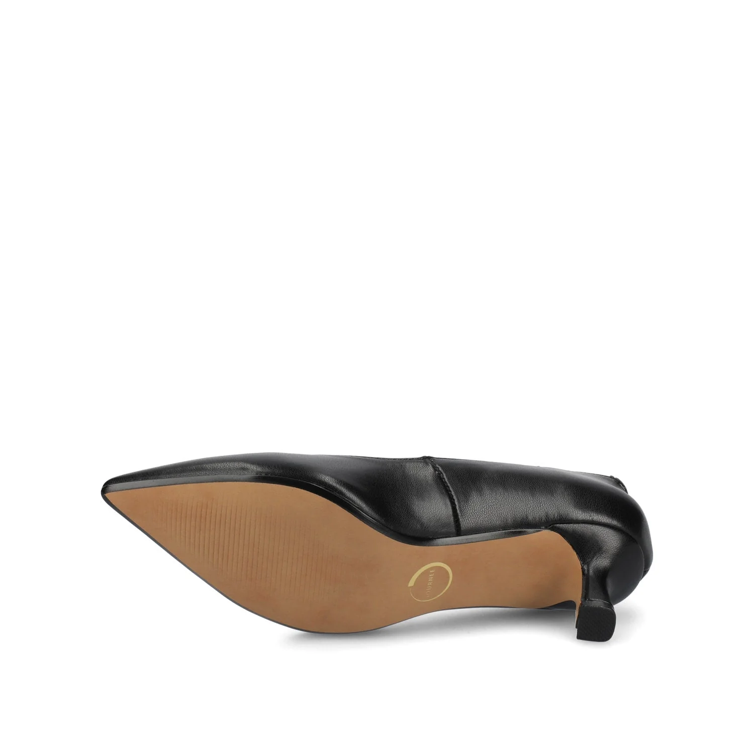 PAMMIE VEGAN LEATHER KITTEN HEELS IN WIDE - Black PU - Image 5