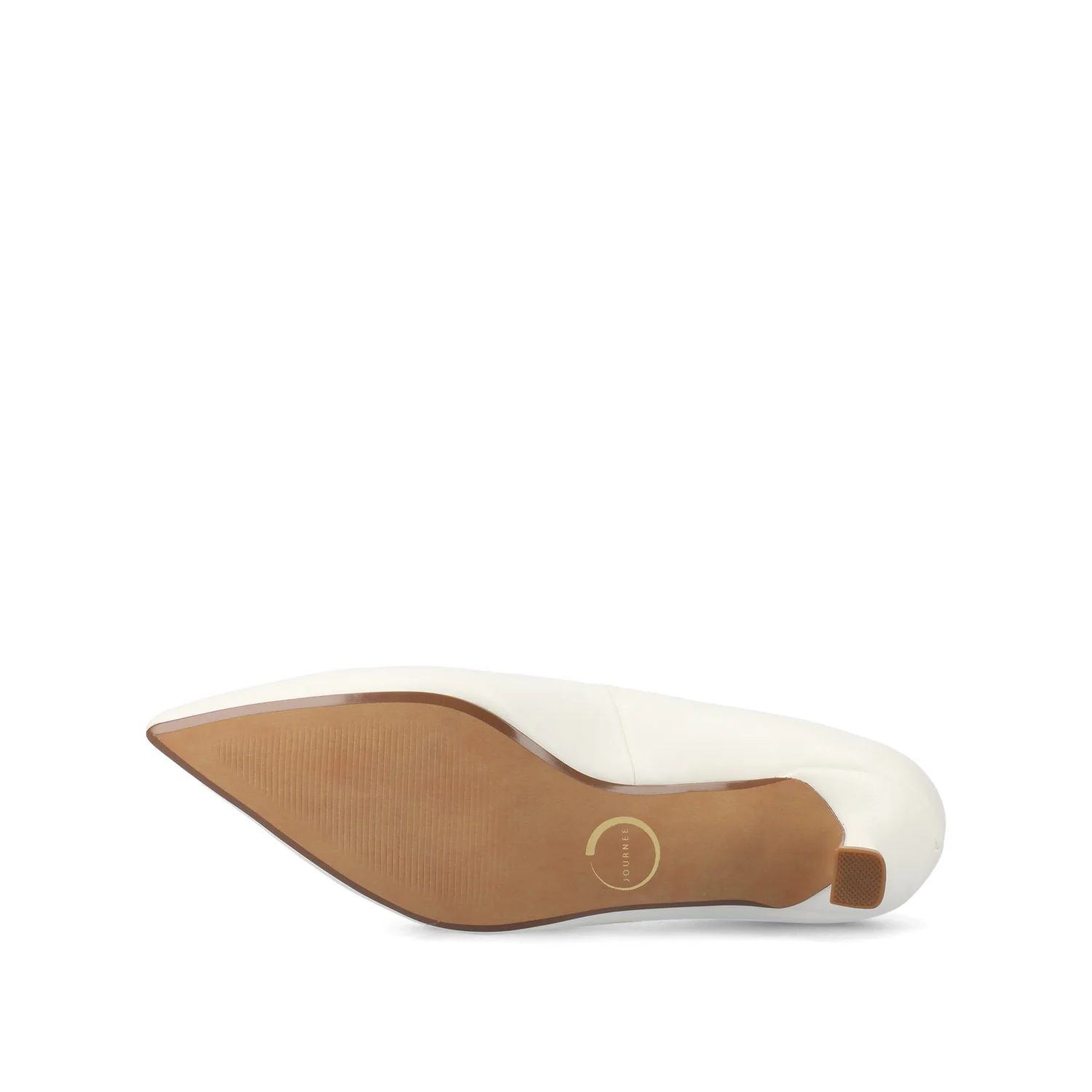 PAMMIE VEGAN LEATHER KITTEN HEELS IN WIDE - White PU - Image 5