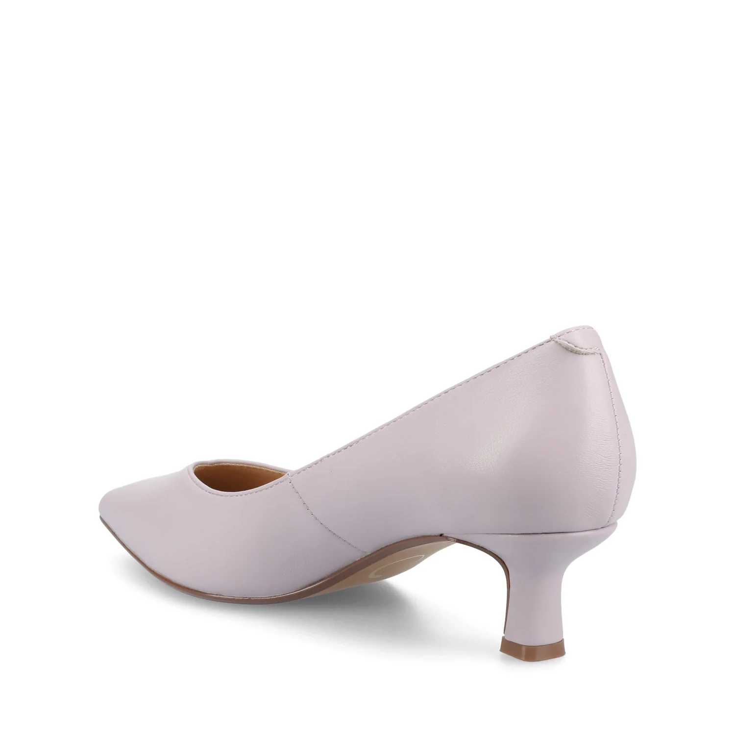 PAMMIE KITTEN HEELS IN VEGAN LEATHER - Lilac PU - Image 4